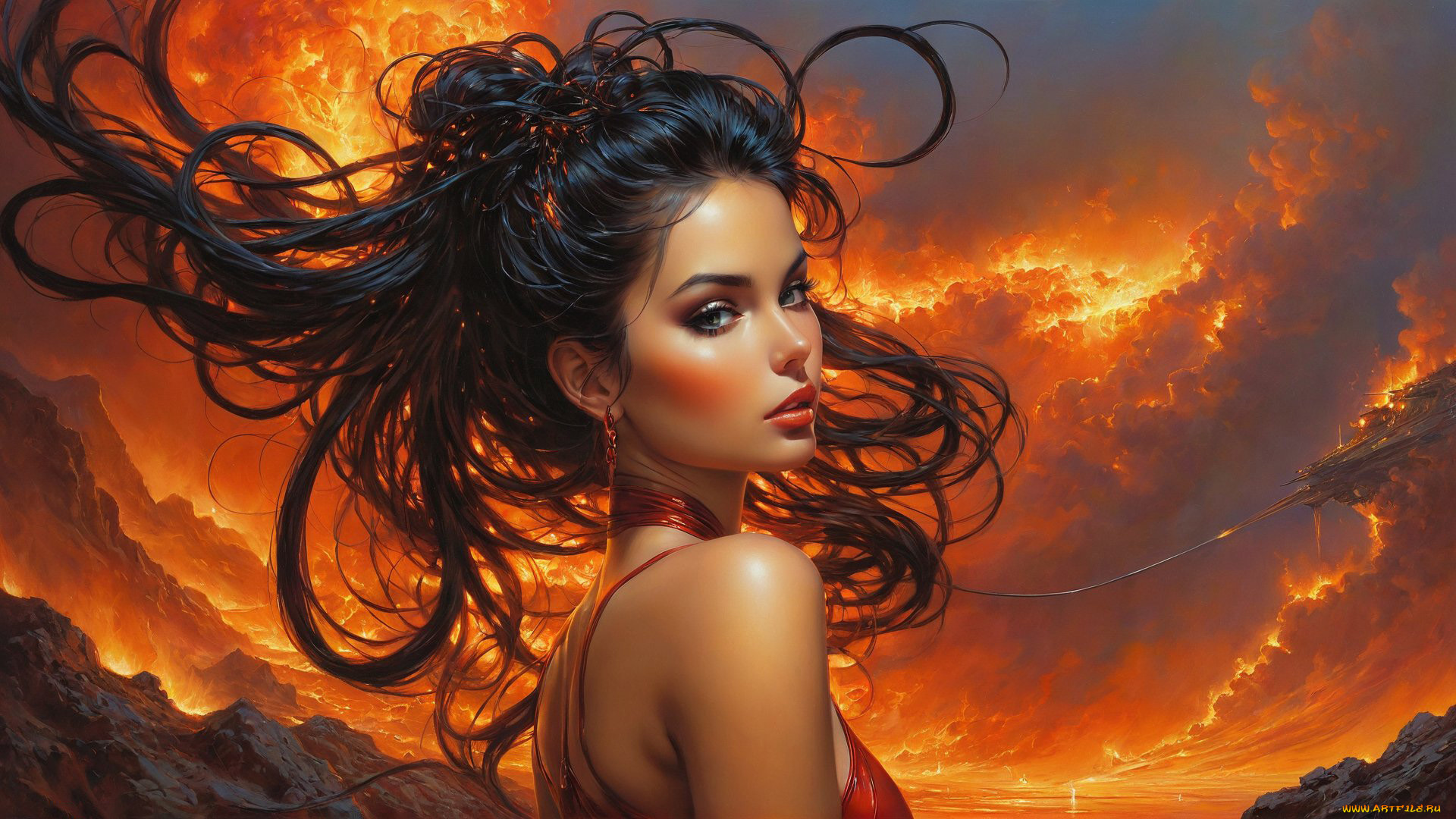 фэнтези, девушки, нейросети, графика, нейроарт, ai, art, нейронные, сети, рисунки, нейро, искусство