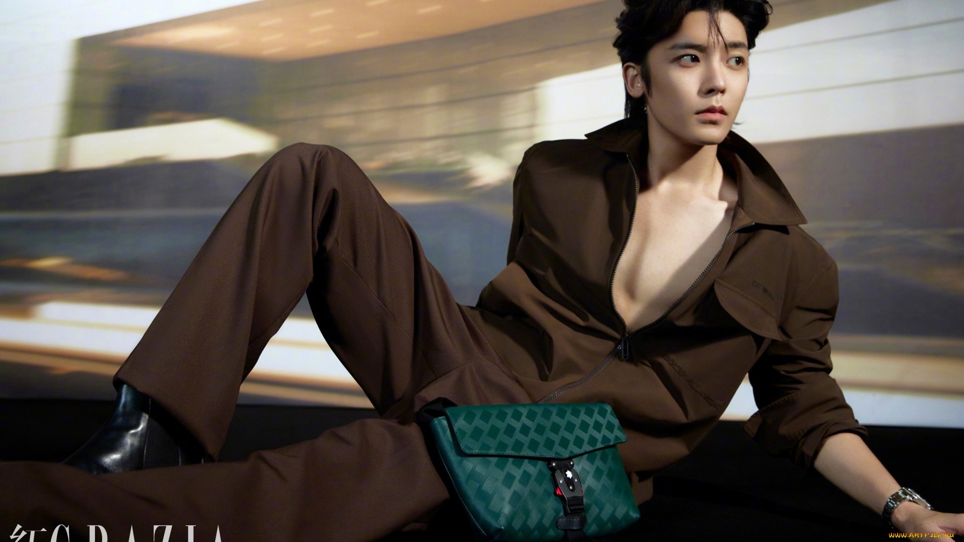 мужчины, hou, ming, hao, актер, костюм, сумка