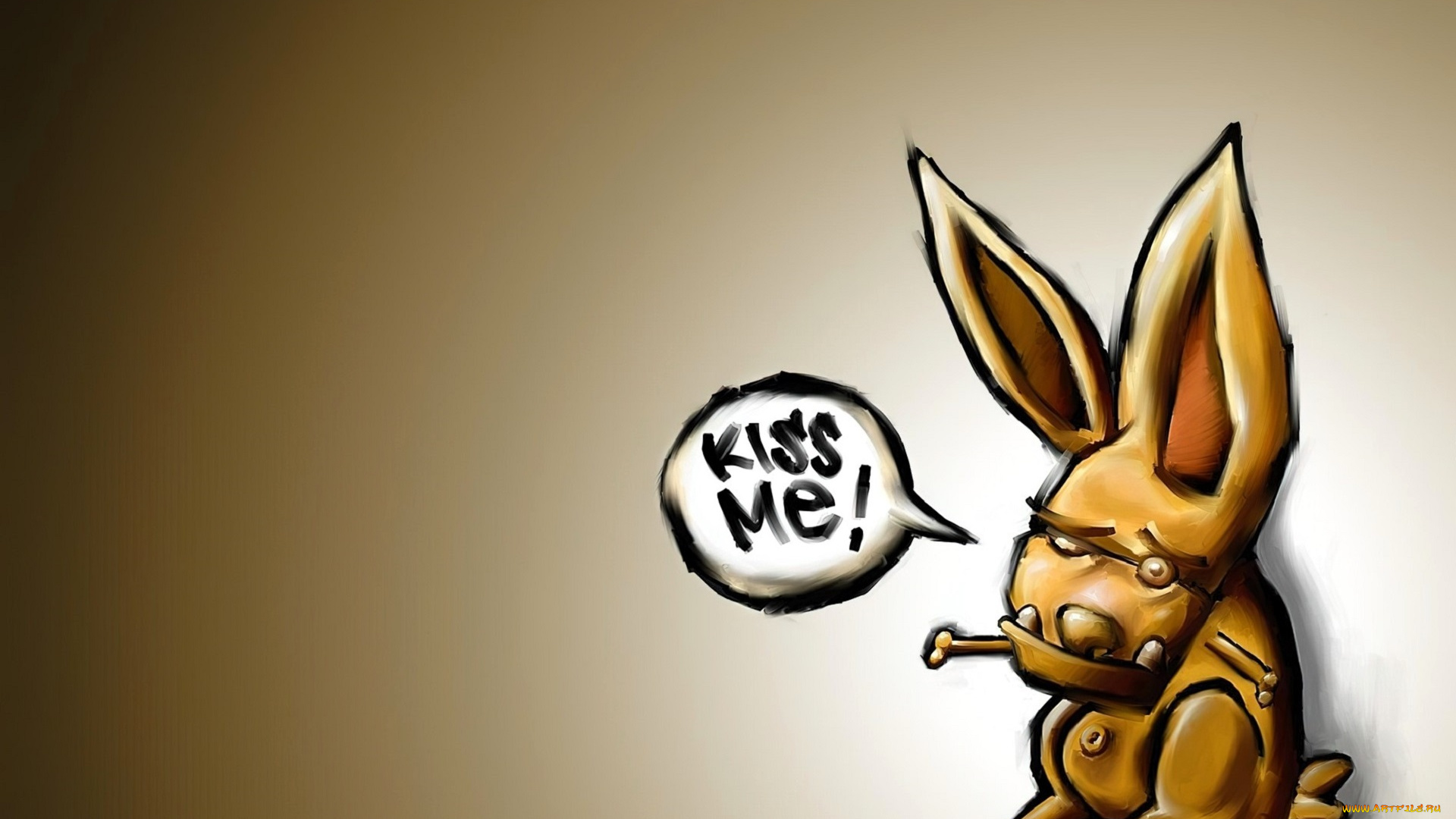 рисованное, животные, , зайцы, , кролики, кролик, урод