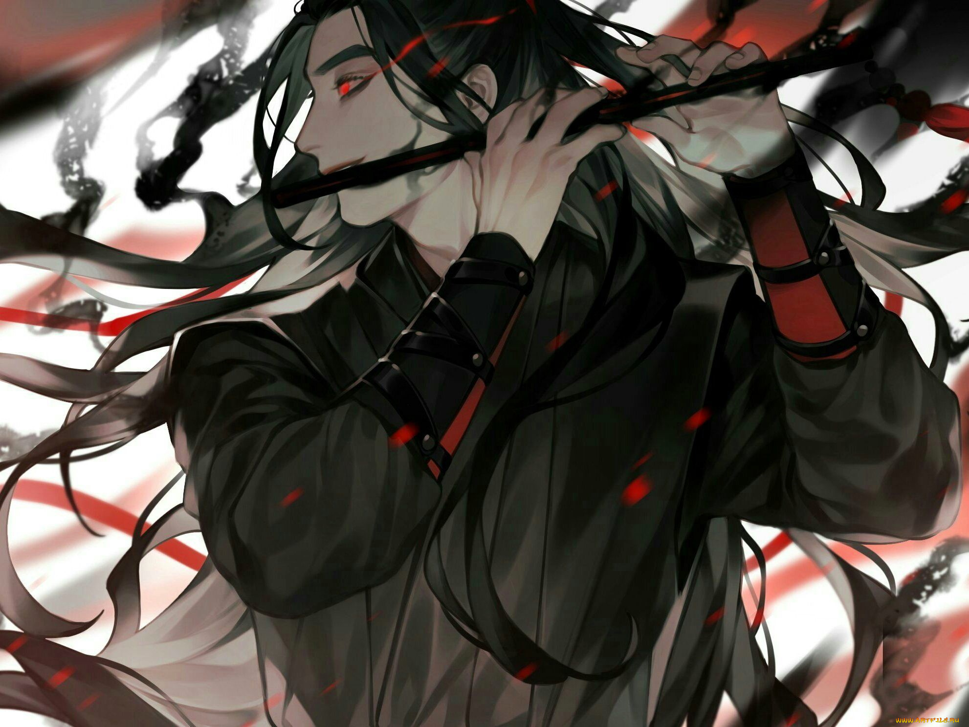 аниме, mo, dao, zu, shi, вэй, усянь, флейта