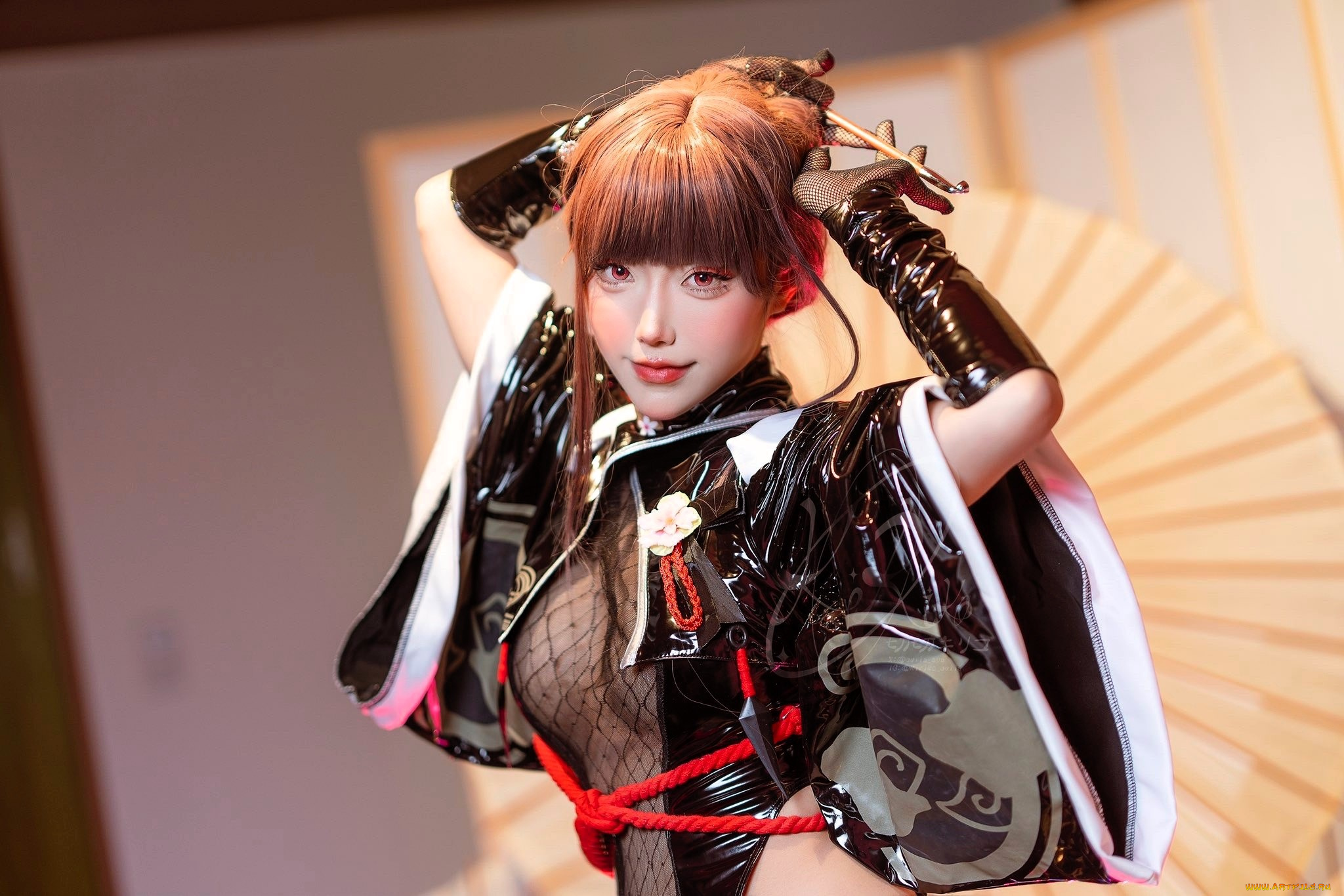 девушки, -, креатив, , косплей, образ, костюм