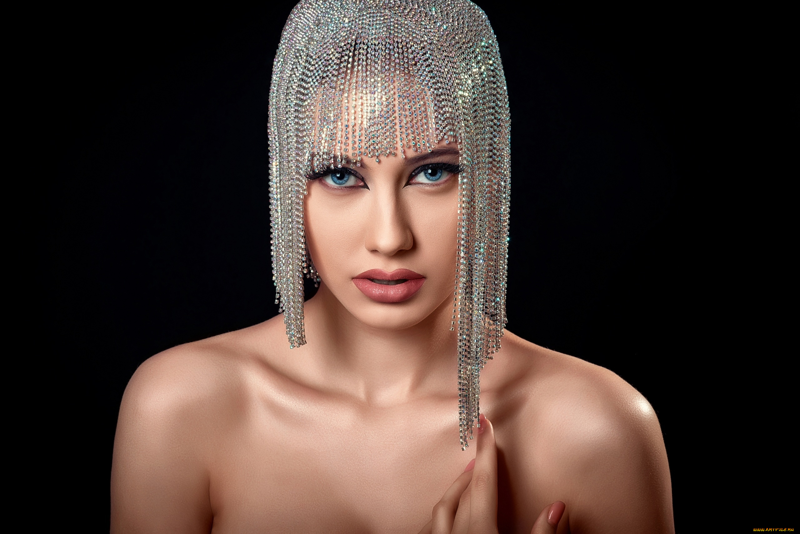 девушки, -, лица, , портреты, портрет