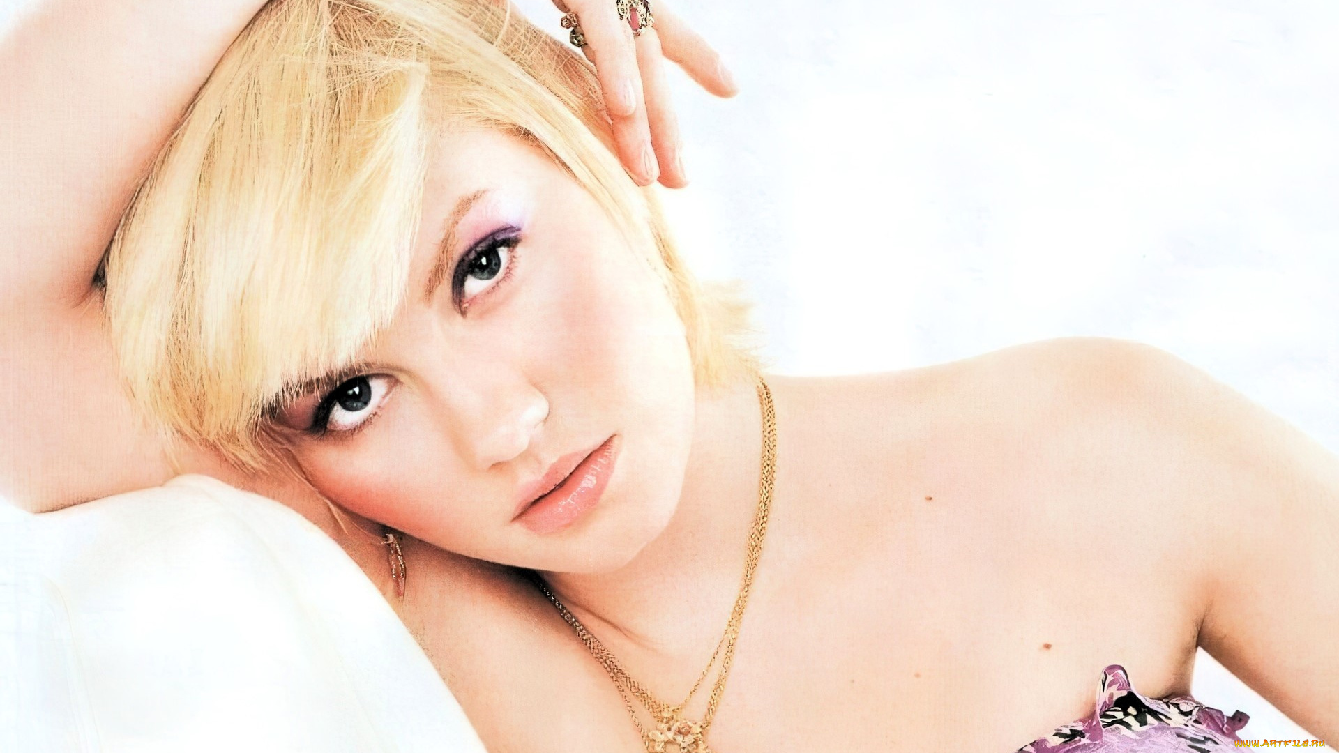 девушки, elisha, cuthbert, блондинка, лицо, украшения