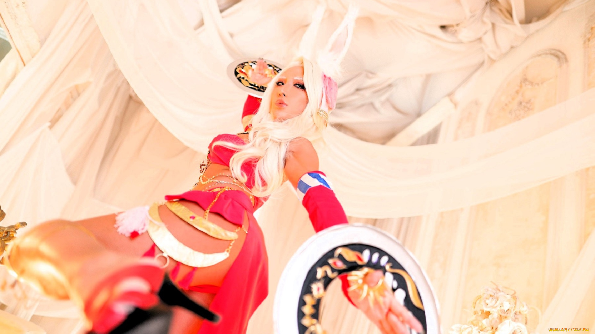 девушки, nonsummerjack, косплей, образ, наряд, костюм, ушки, кольца