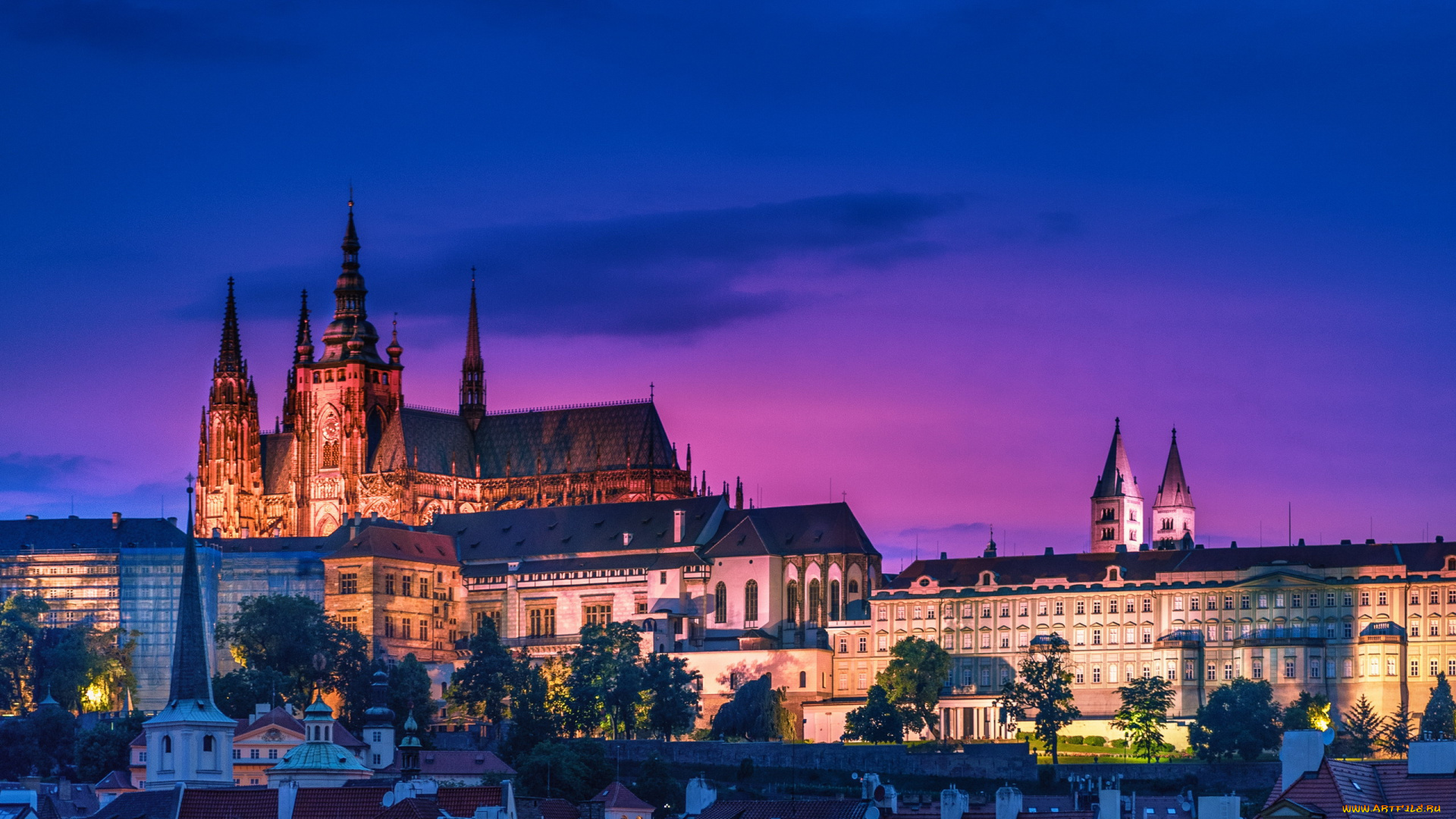 пражский, замок, города, прага, , чехия, пражский, замок