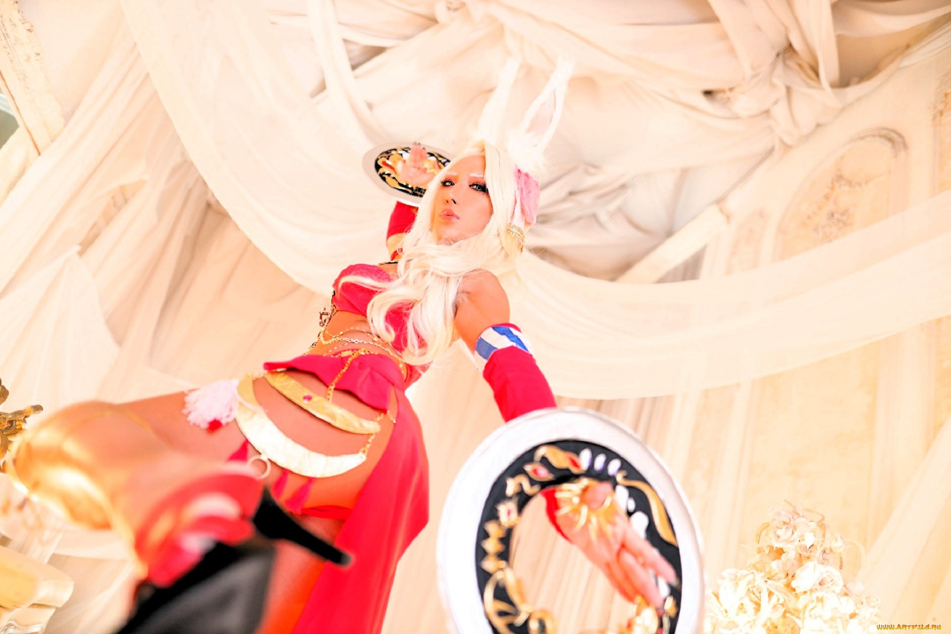 девушки, nonsummerjack, косплей, образ, наряд, костюм, ушки, кольца