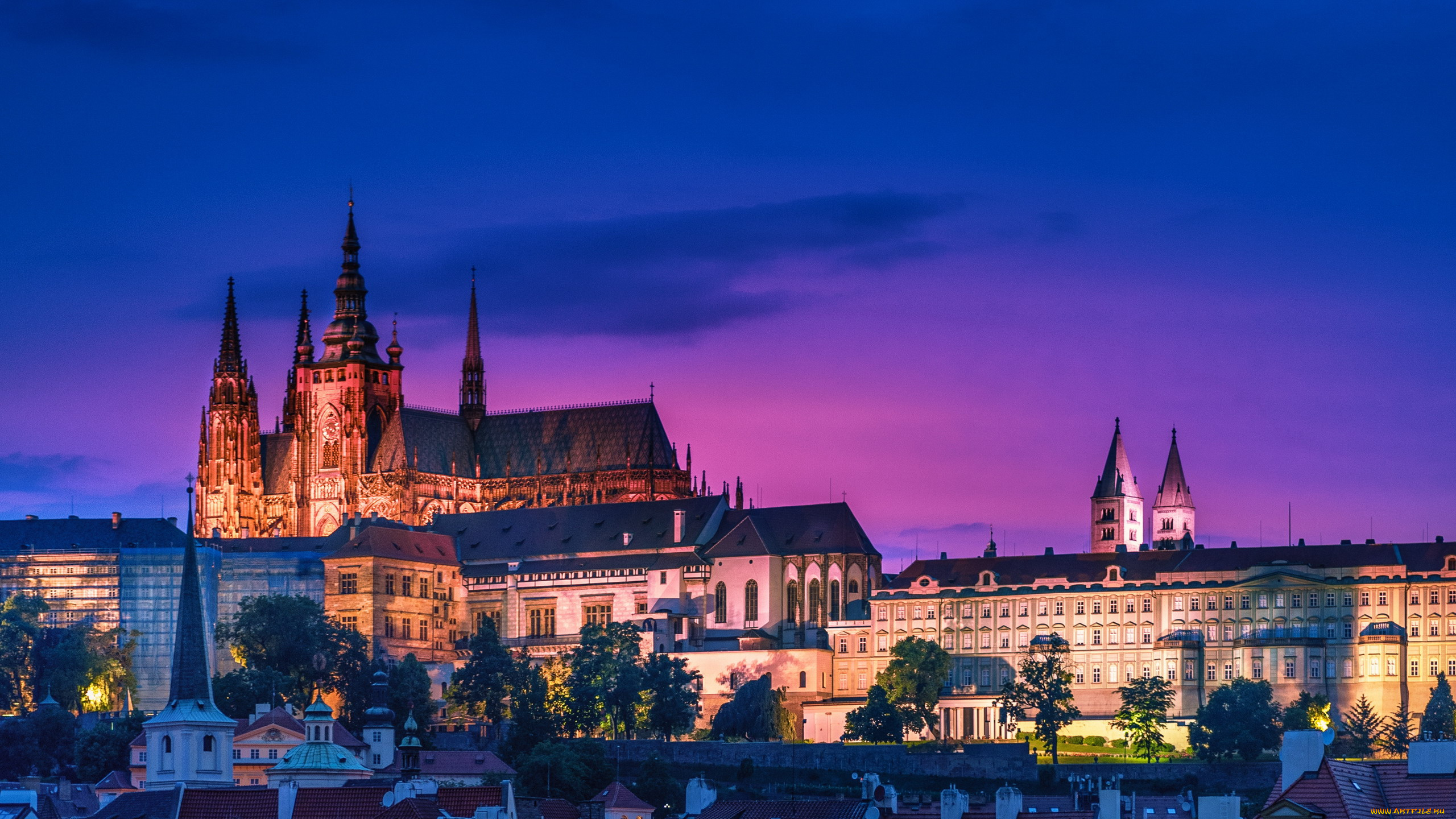 пражский, замок, города, прага, , чехия, пражский, замок