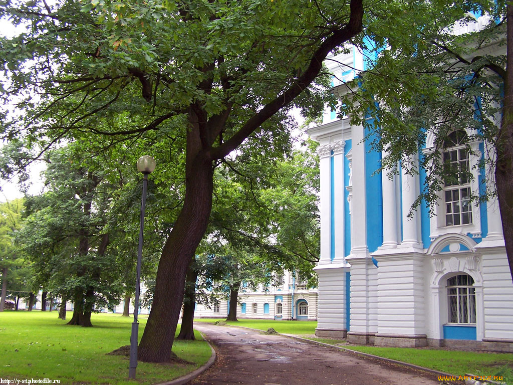 питер, смольный, монастырь, города, санкт, петербург, петергоф, россия