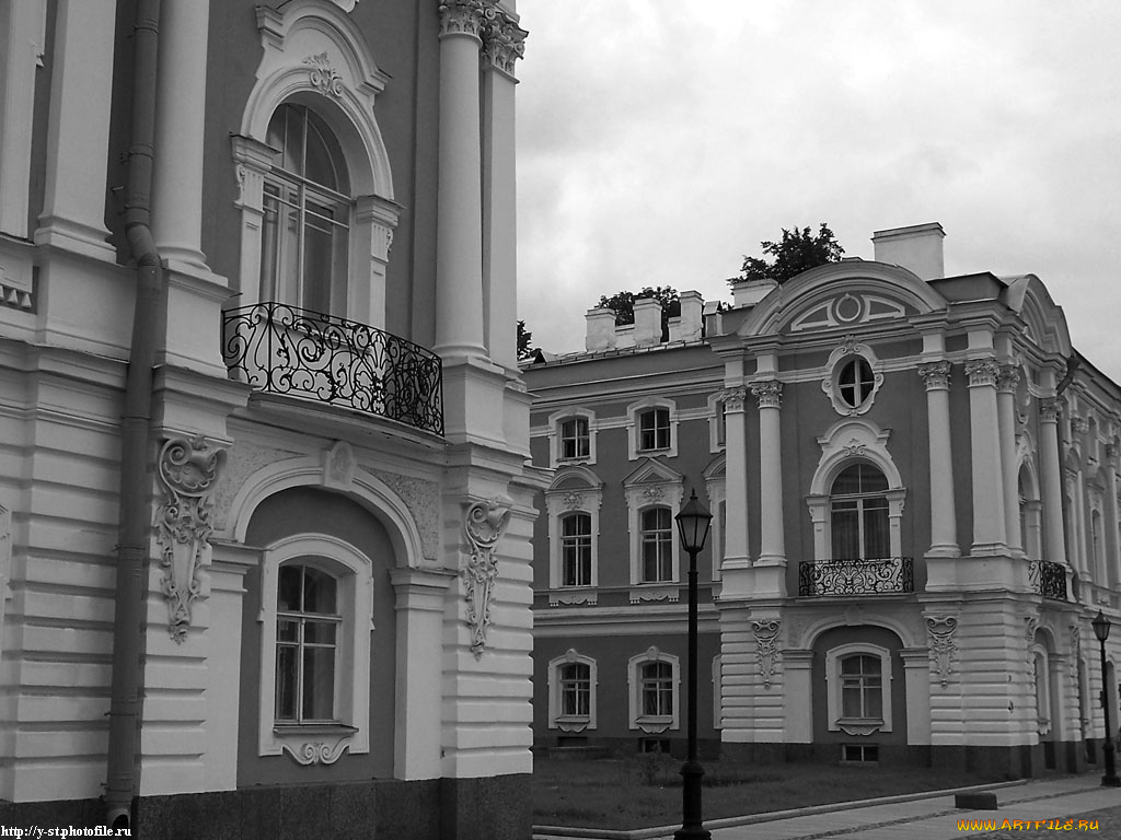 питер, смольный, монастырь, города, санкт, петербург, петергоф, россия