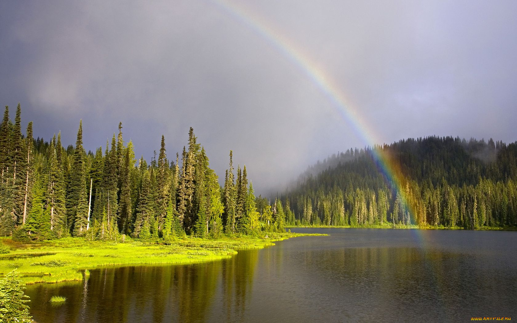 природа, радуга