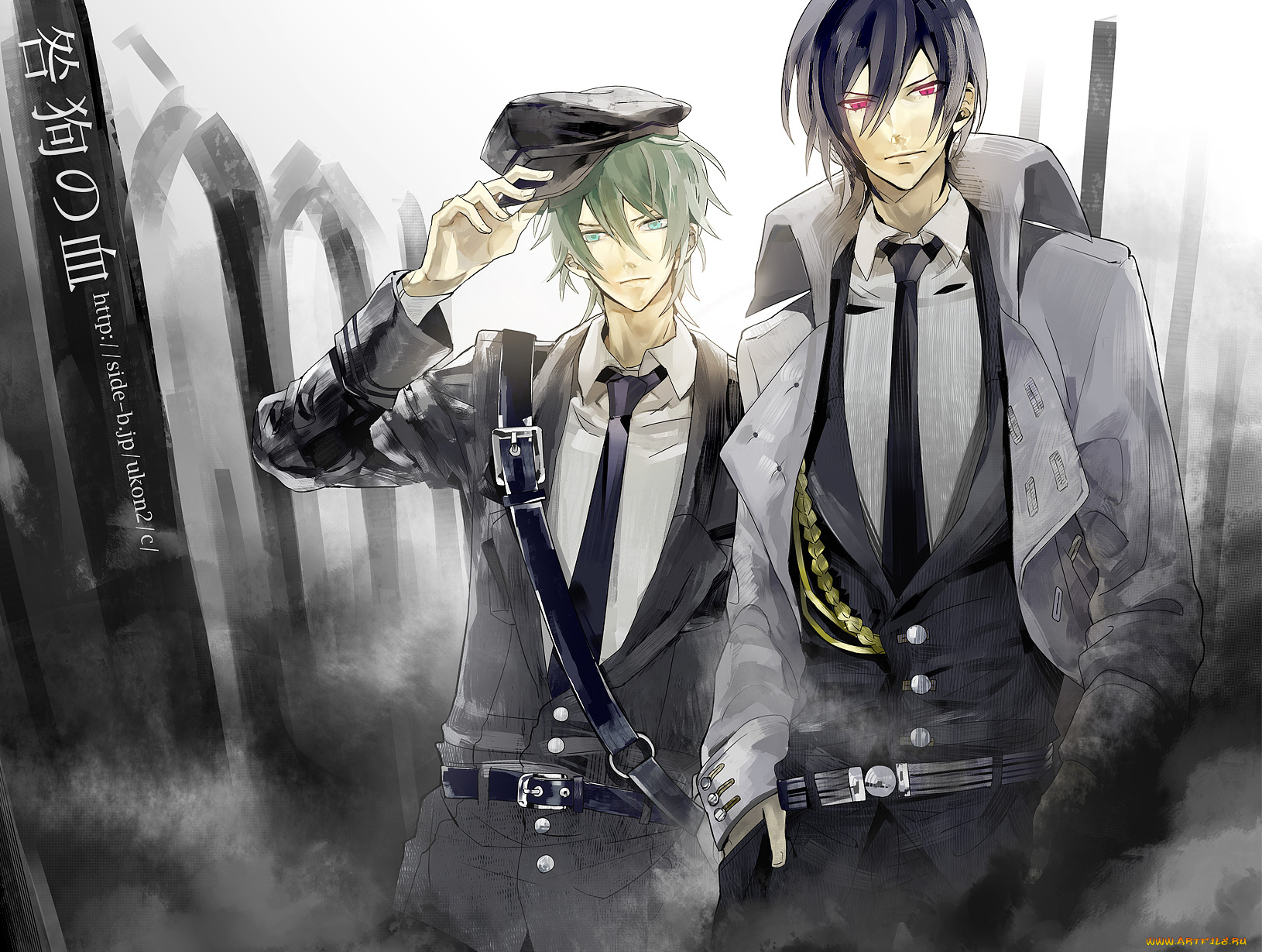 аниме, togainu, no, chi, akira, shiki