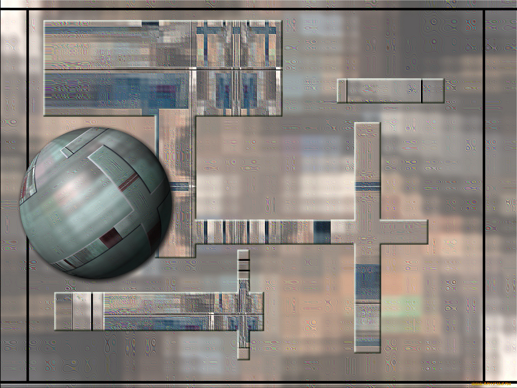 3д, графика, fractal, фракталы, узор, фон