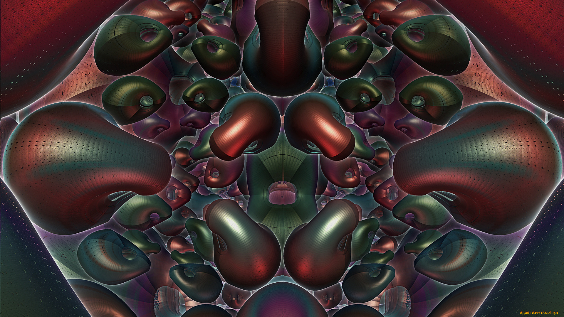 3д, графика, fractal, фракталы, рисунок, фон