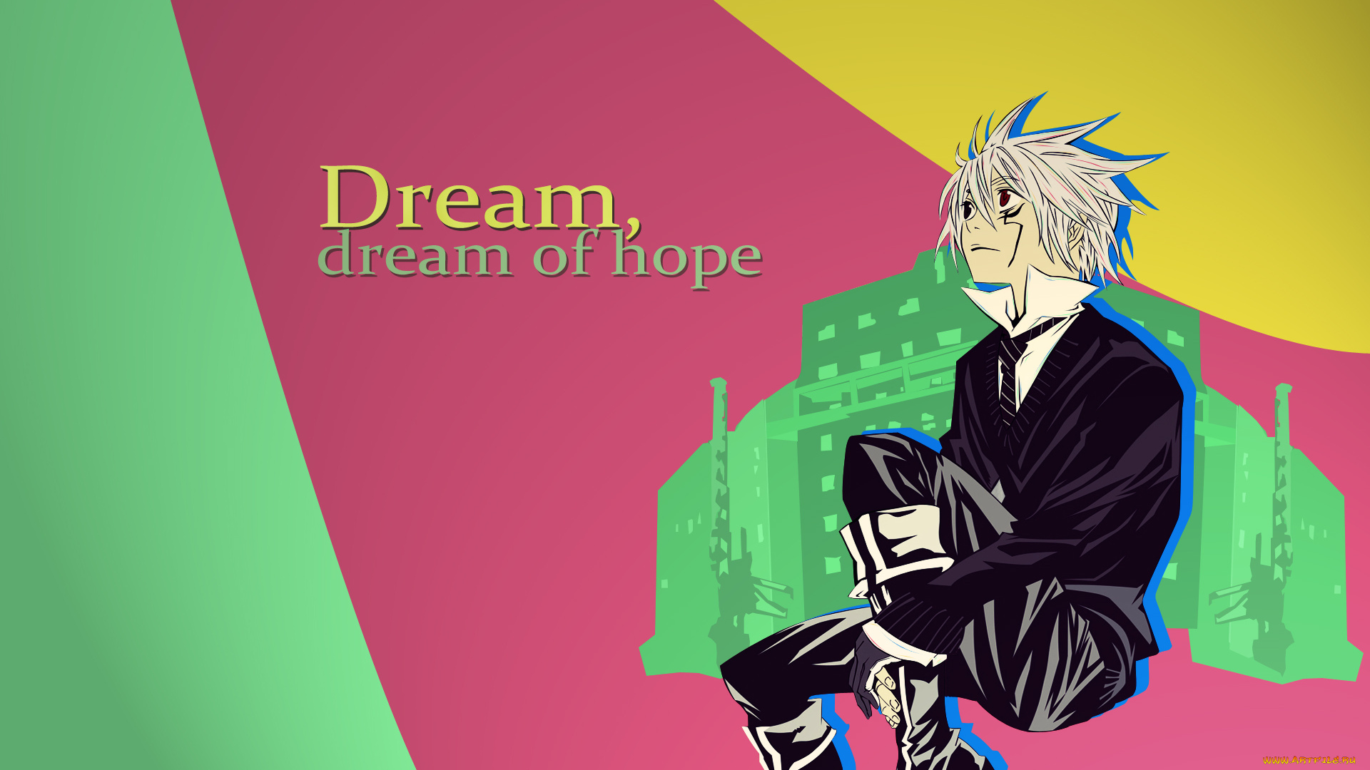 аниме, gray, man, allen, walker