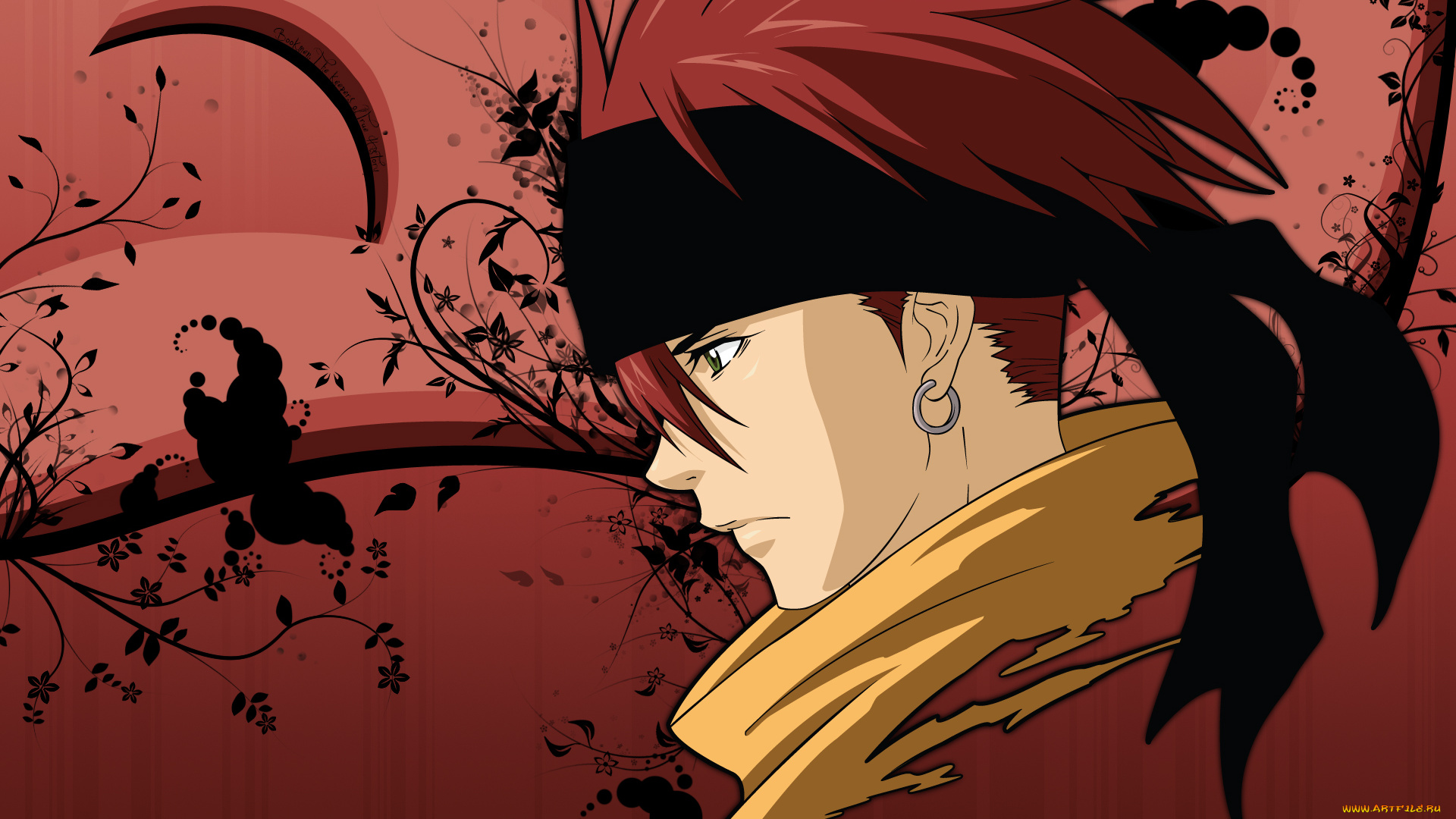 аниме, gray, man, lavi