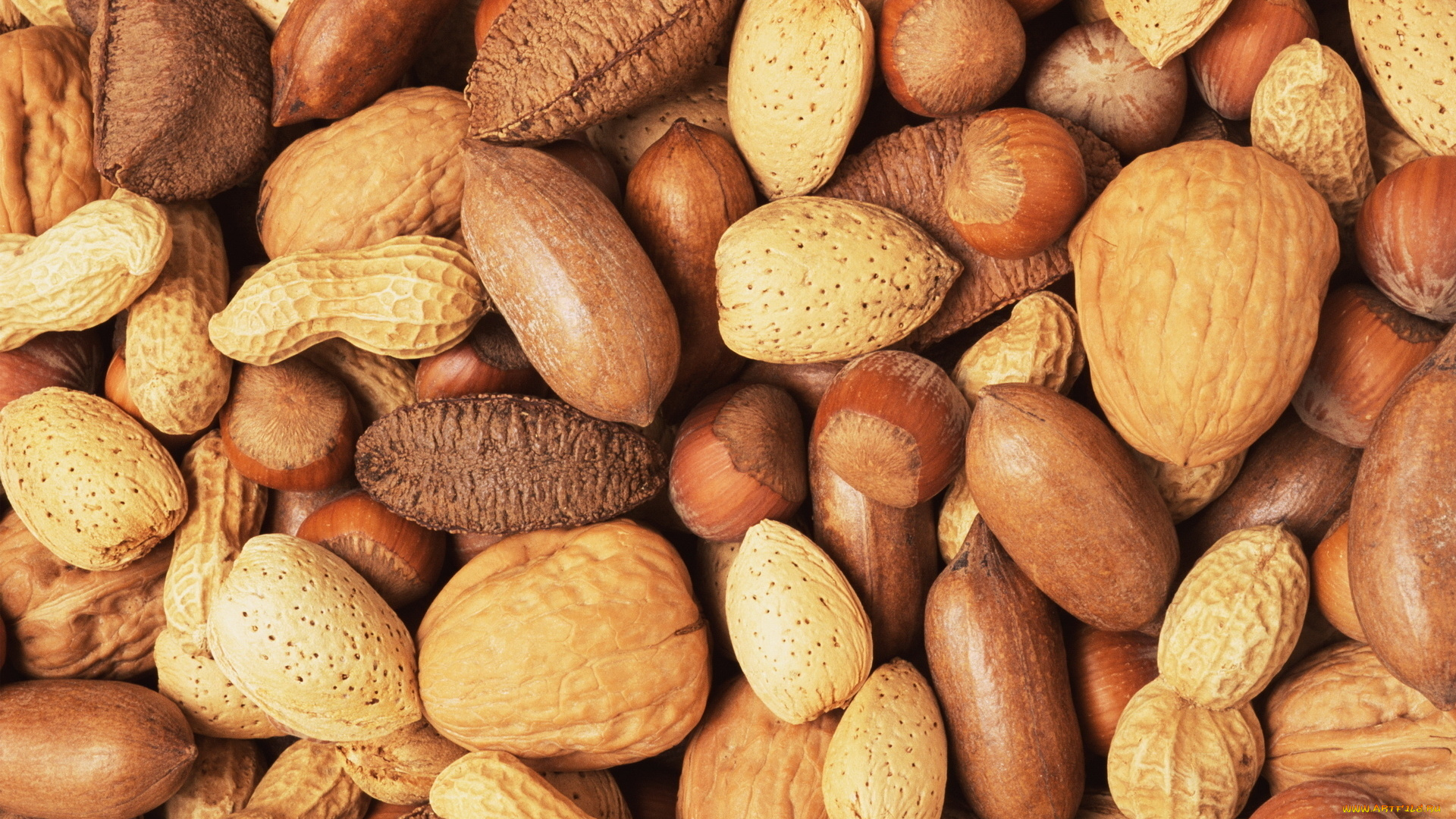 еда, орехи, каштаны, вкусно, смесь