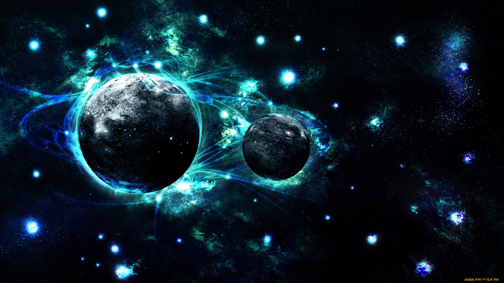 космос, арт, планета