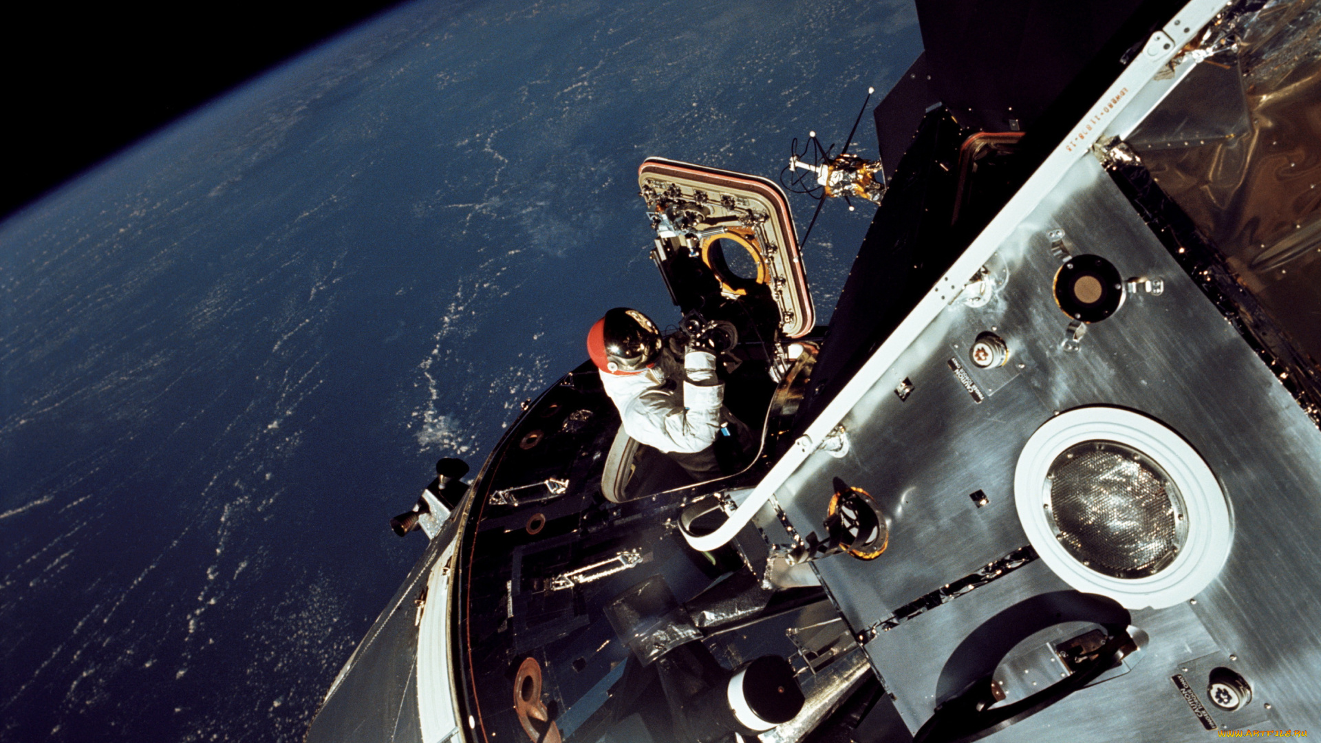 космос, космические, корабли, станции, земля, nasa, apollo, 9, астронавт