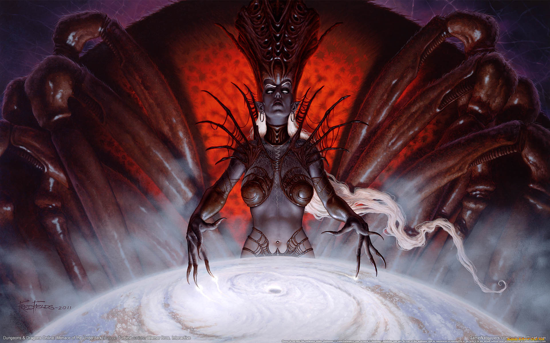 dungeons, and, dragons, online, menace, of, the, underdark, видео, игры, магия, паук, демоница