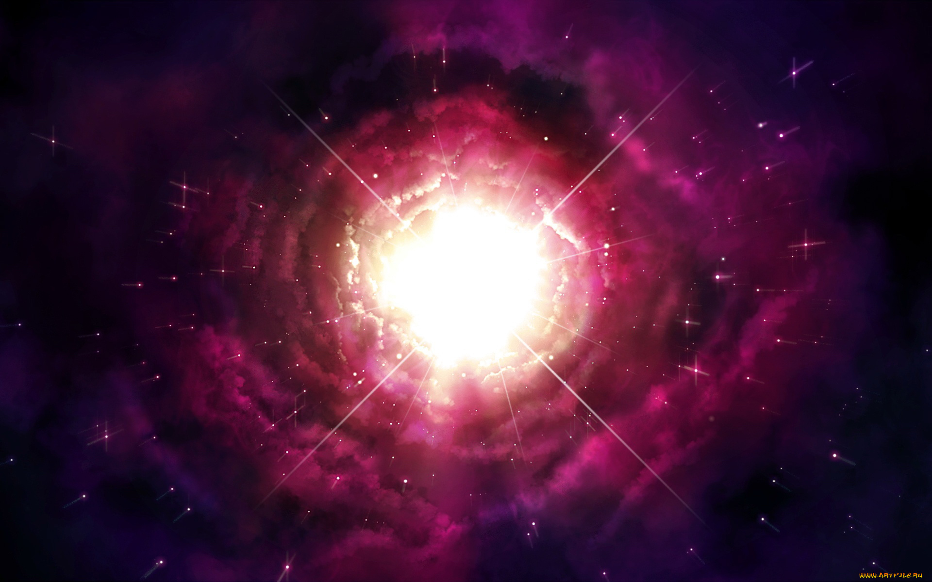 космос, арт, взрыв