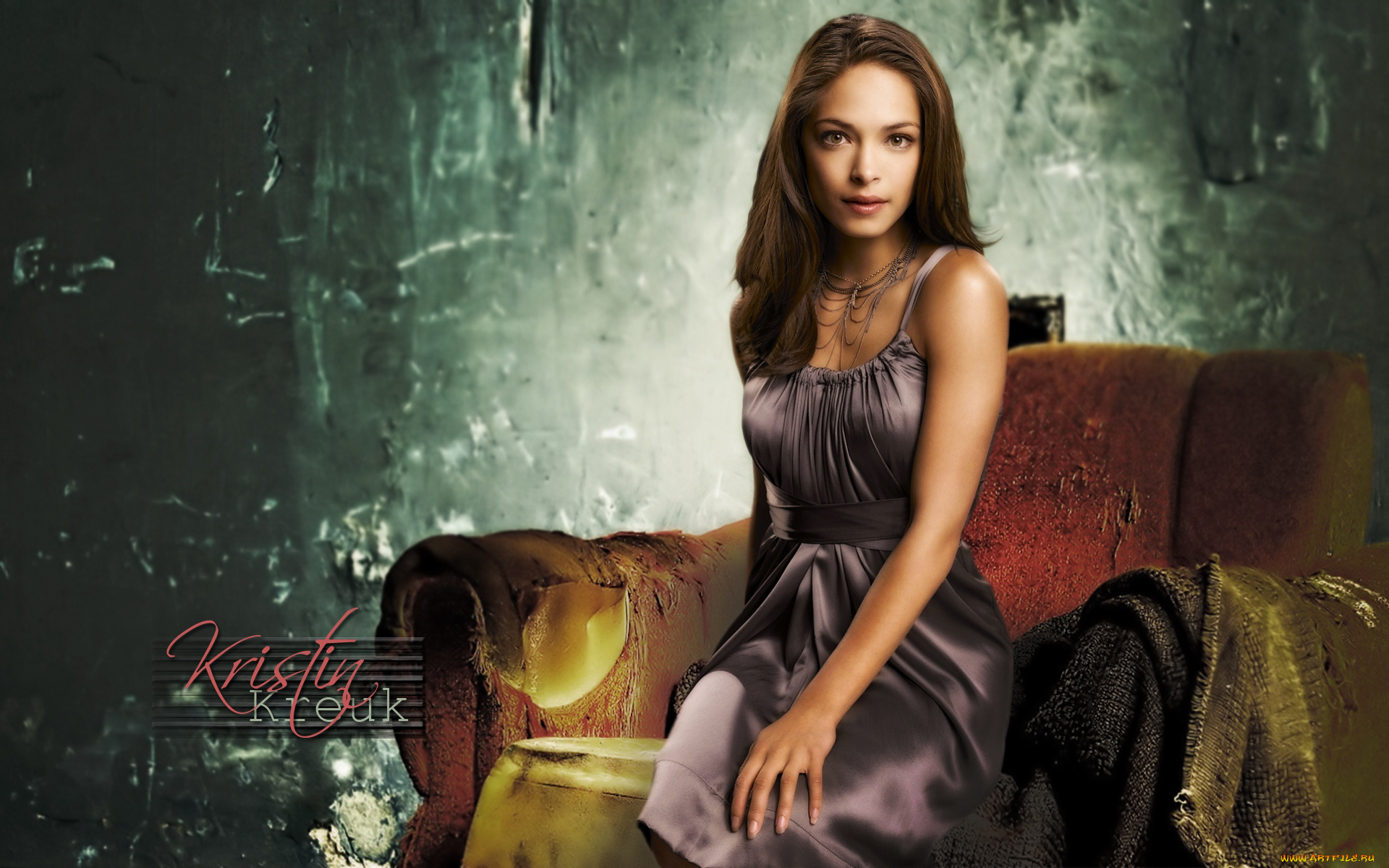 Kristin, Kreuk, девушки, , , старое, кресло, девушка