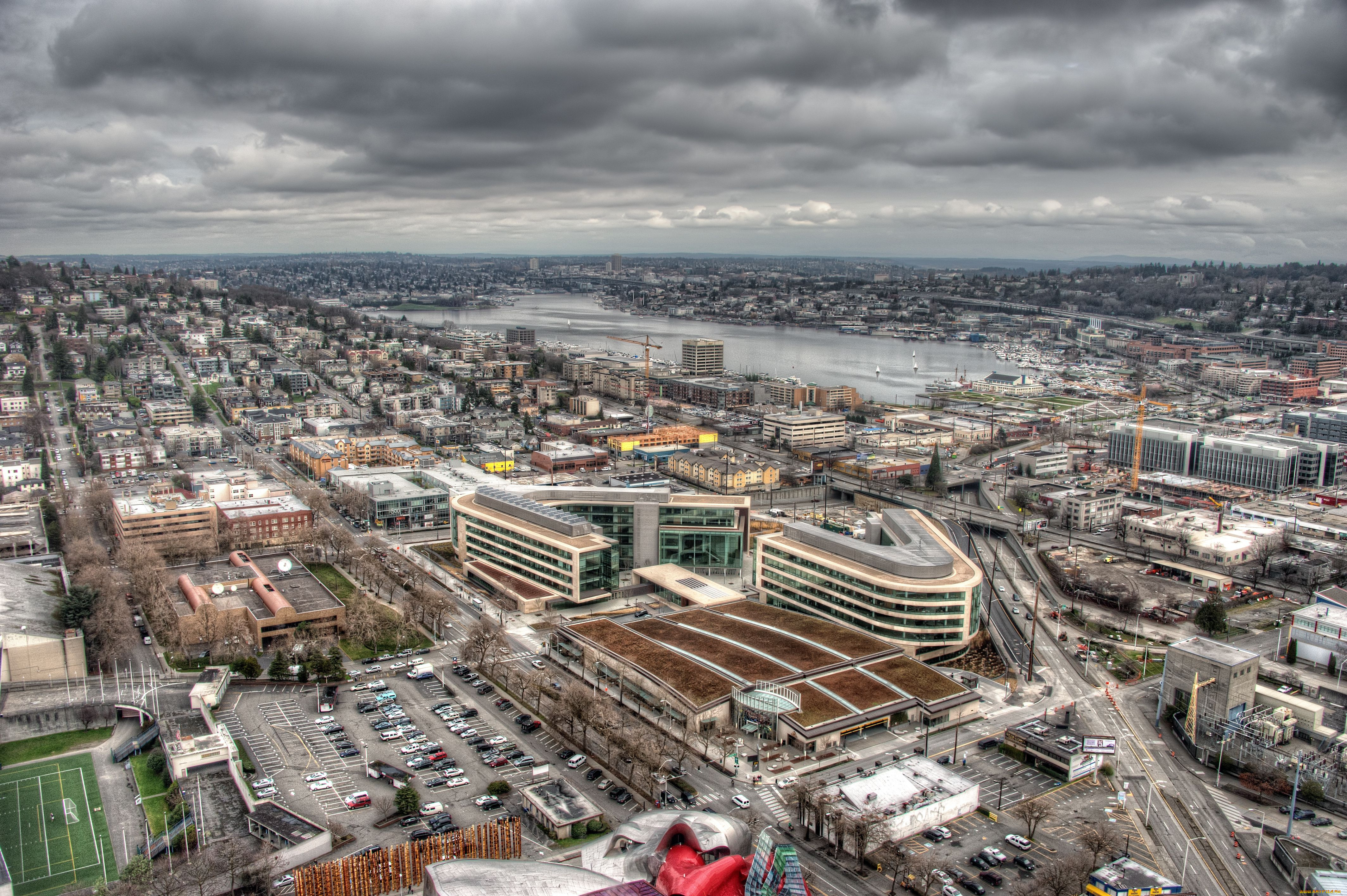 города, сиэтл, сша, seattle, здания