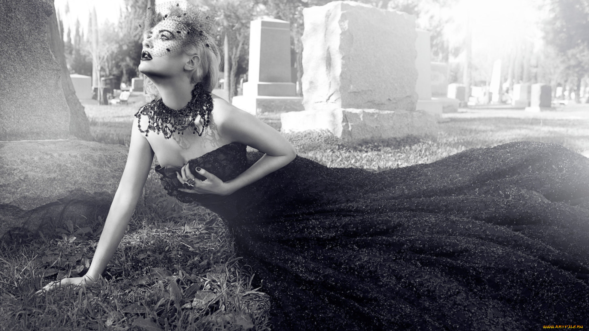 -Unsort, Креатив, девушки, unsort, креатив, кладбище, платье, настроение