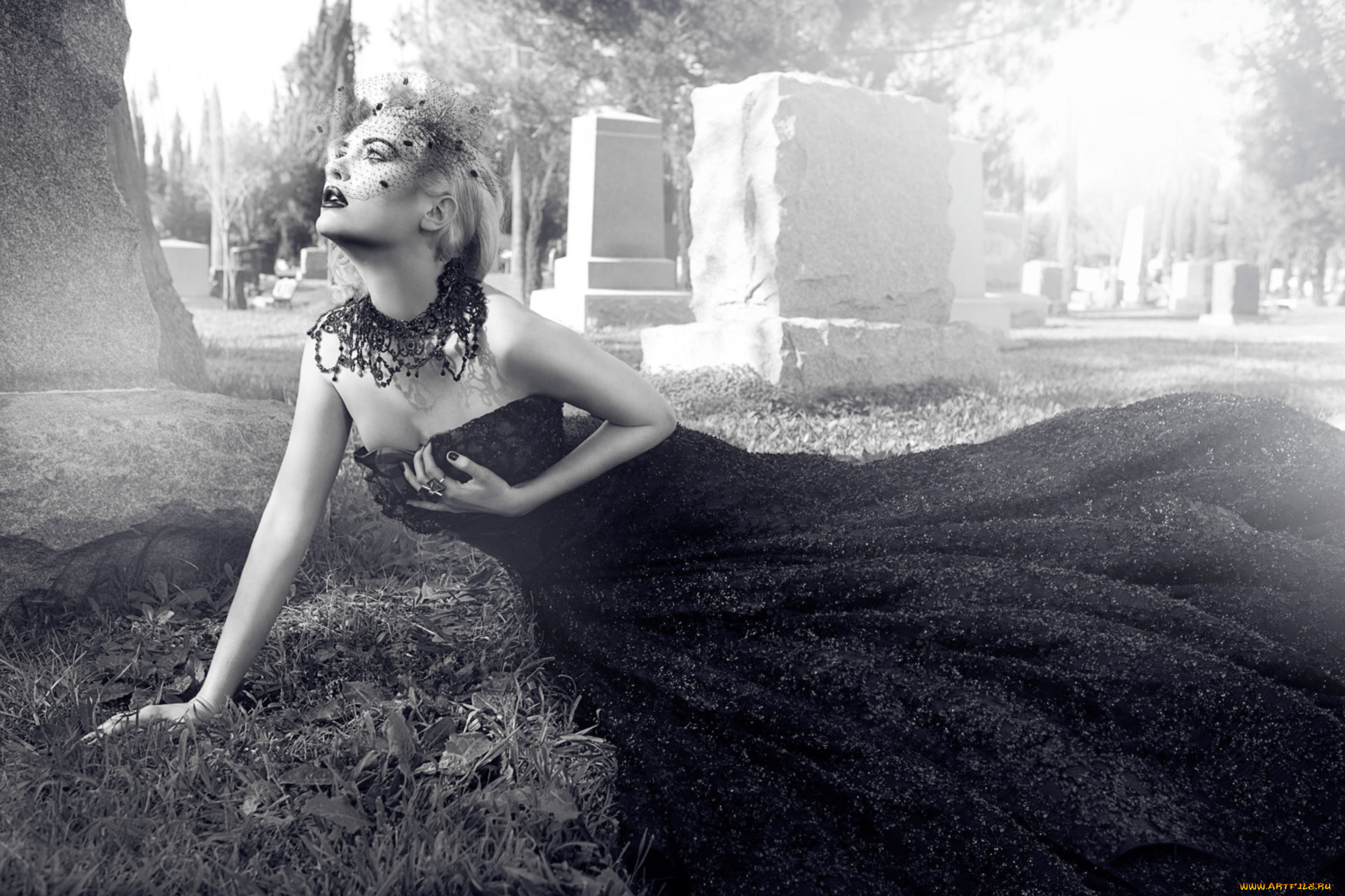 -Unsort, Креатив, девушки, unsort, креатив, кладбище, платье, настроение