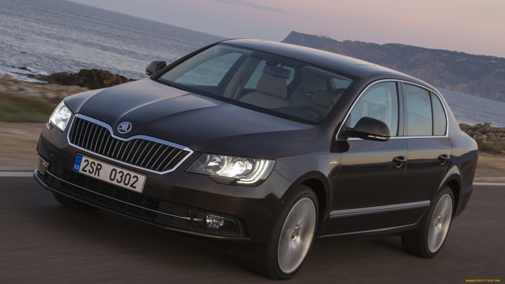автомобили, skoda, superb, laurin, klement, 2013, темный