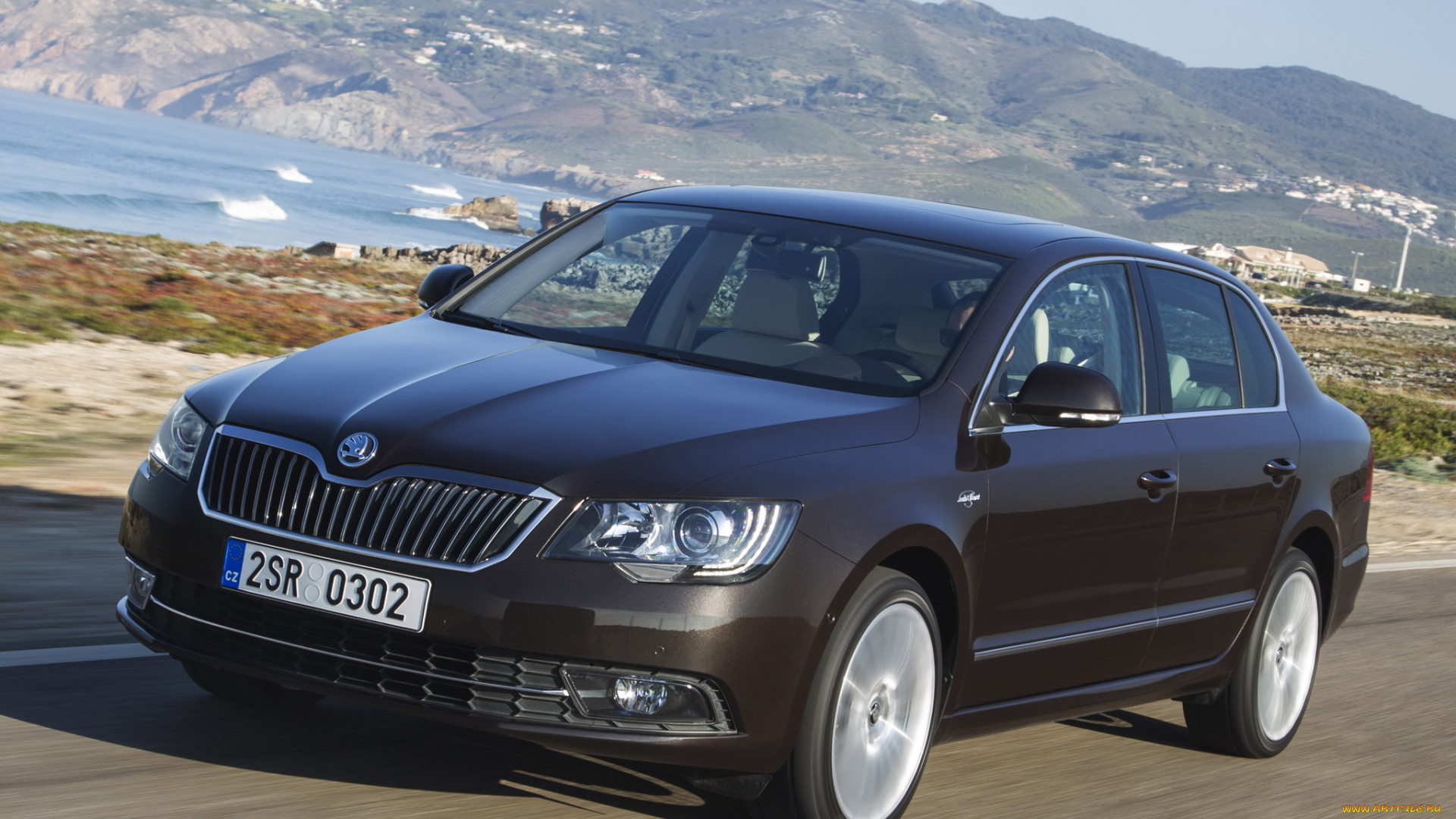 автомобили, skoda, superb, laurin, klement, 2013, темный