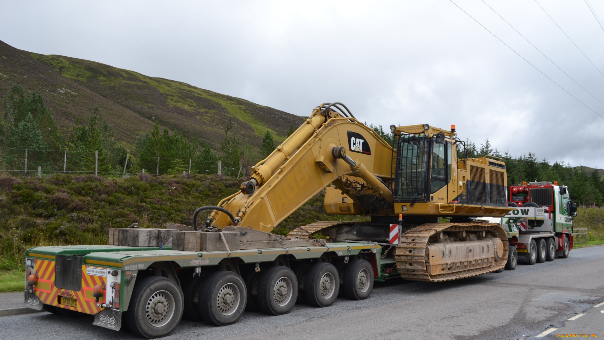 cat, 385b, me, техника, экскаваторы, экскаватор, транспортировка