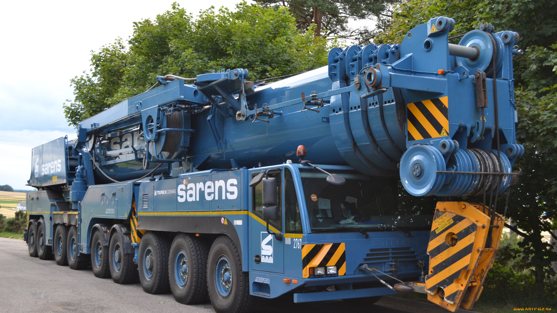 terex, demag, ac700, техника, краны, самоходный, кран, автошасси