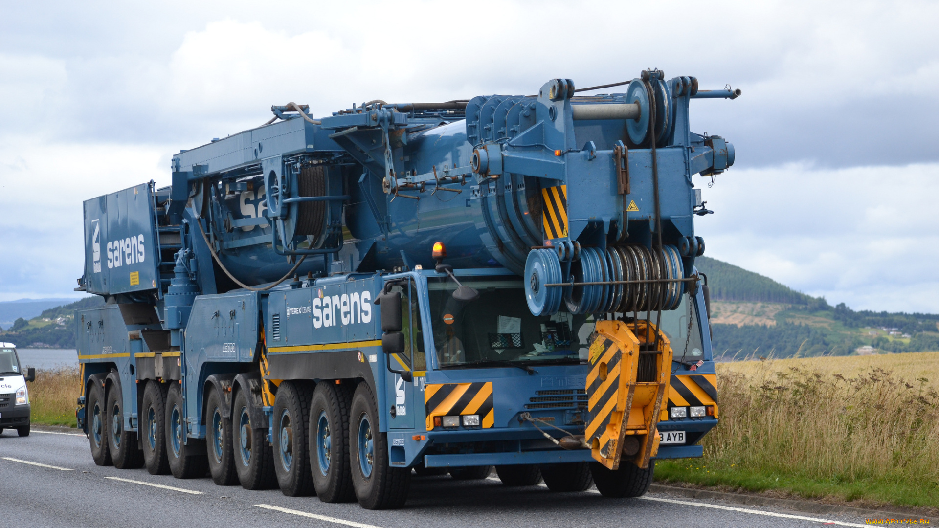 terex, demag, ac700, техника, краны, самоходный, кран, автошасси