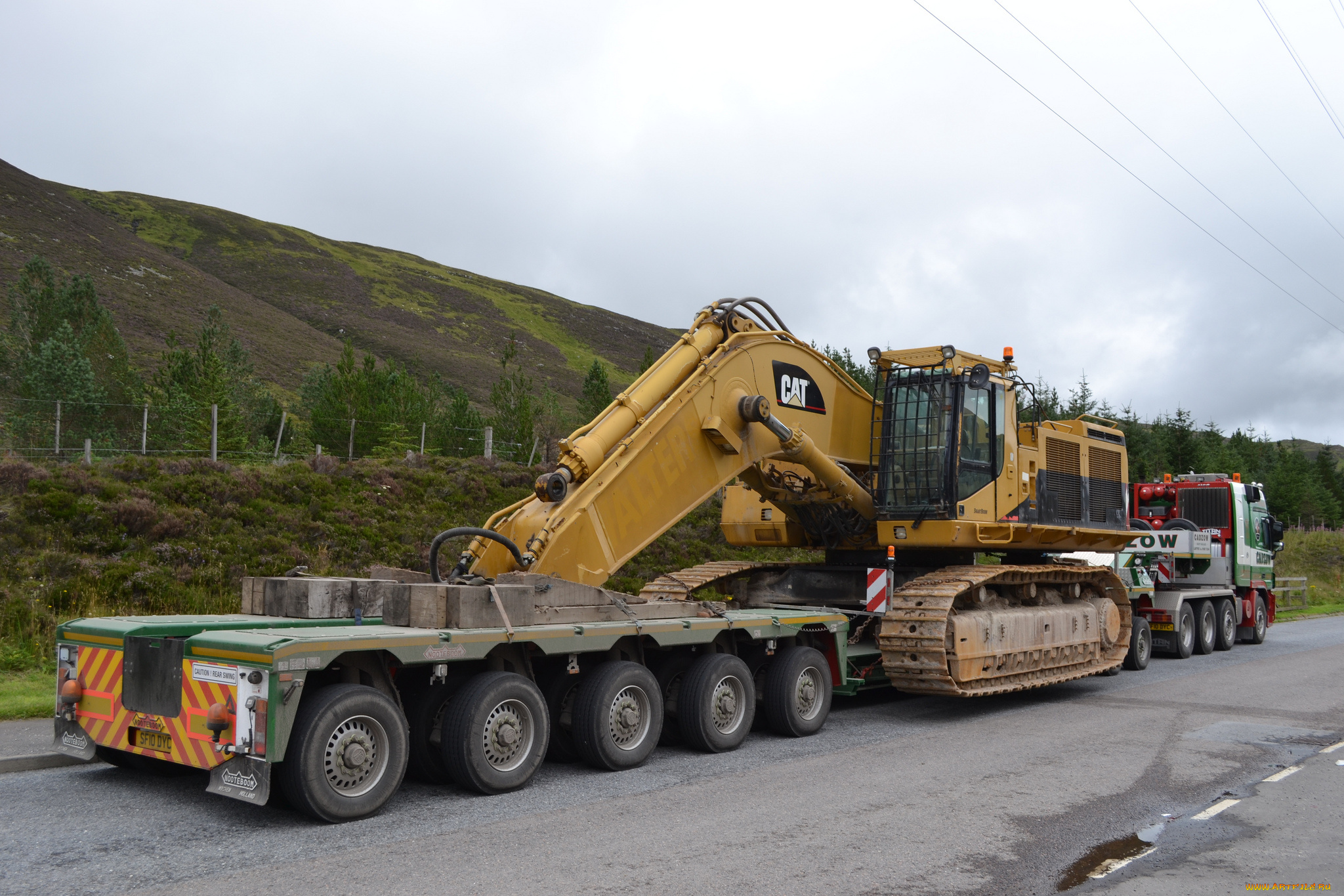 cat, 385b, me, техника, экскаваторы, экскаватор, транспортировка