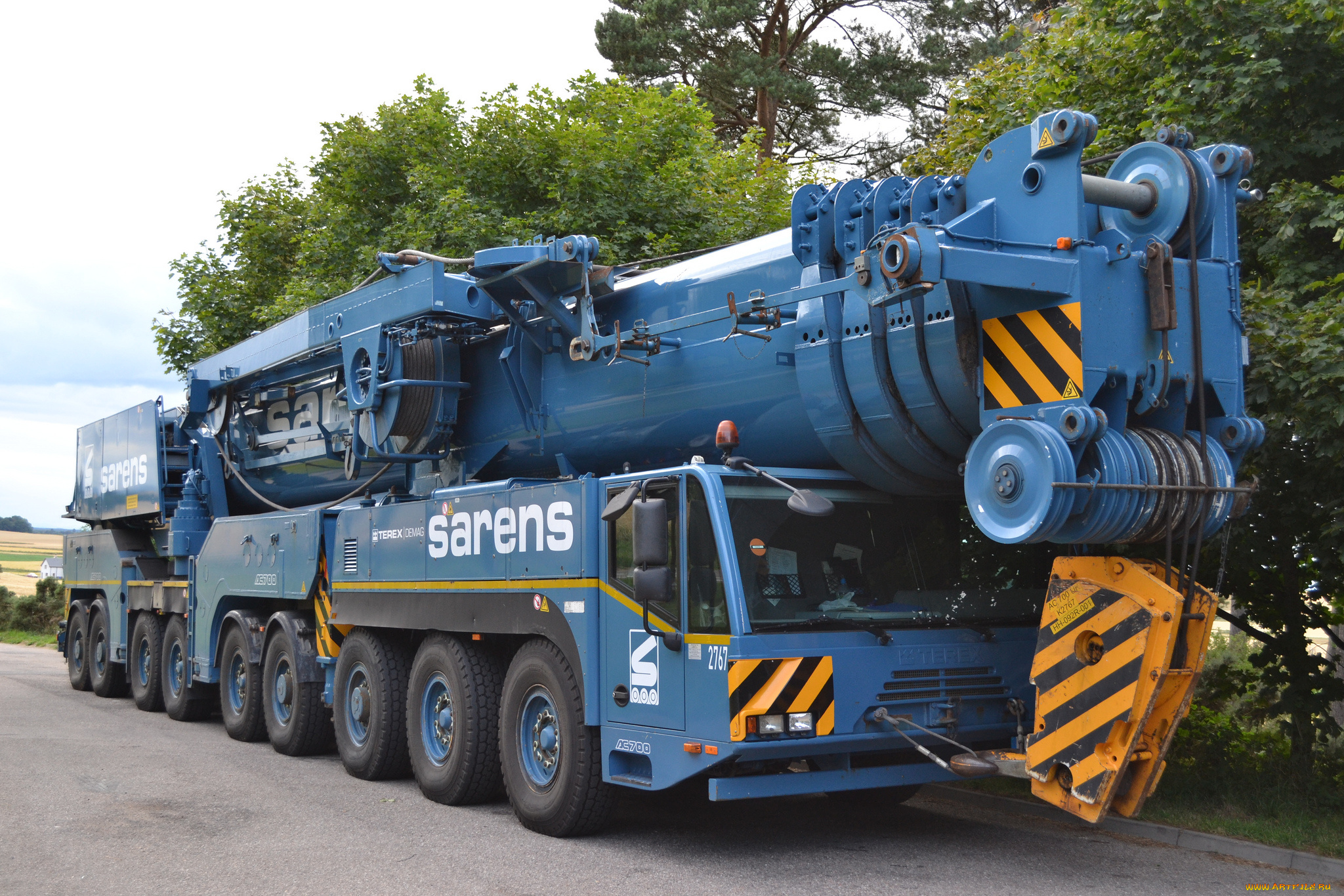 terex, demag, ac700, техника, краны, самоходный, кран, автошасси