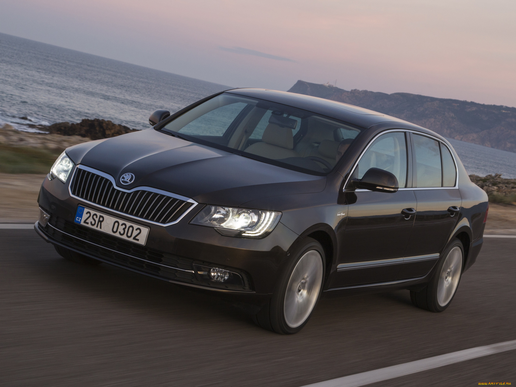 автомобили, skoda, superb, laurin, klement, 2013, темный