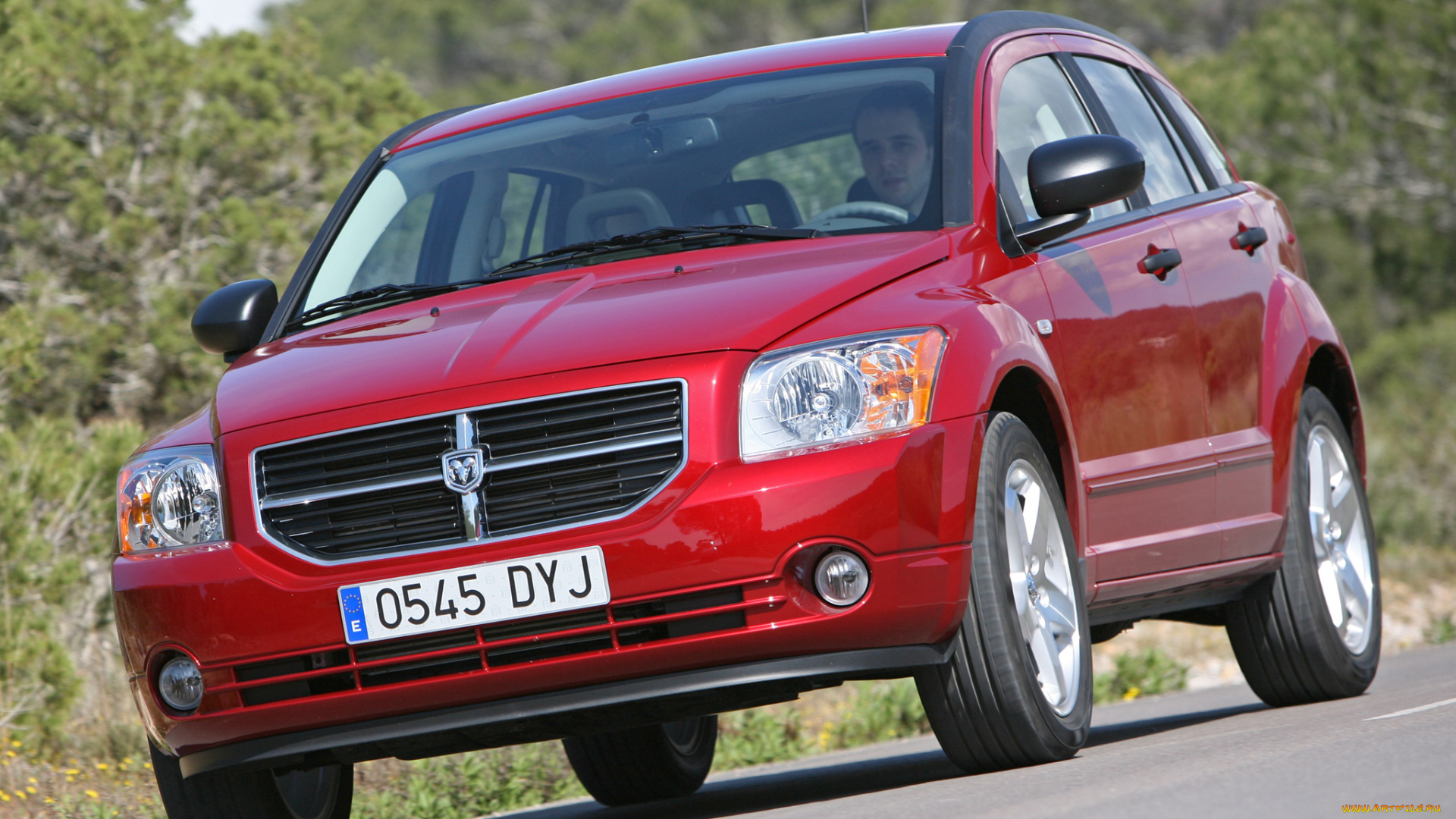 автомобили, dodge, красный, pm, eu-spec, caliber