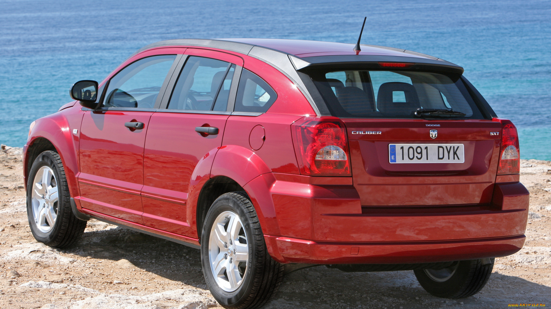 автомобили, dodge, красный, pm, eu-spec, caliber