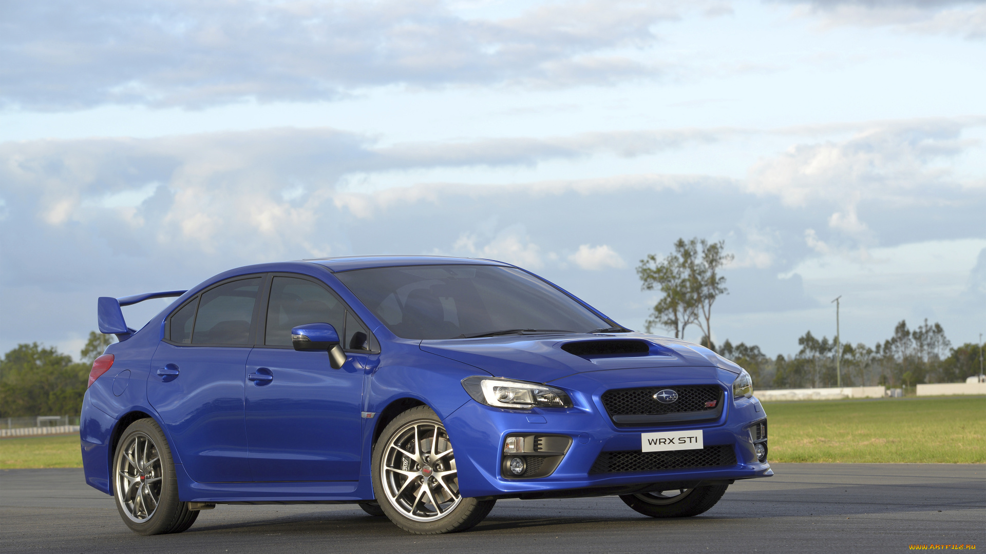 автомобили, subaru, sti, синий, 2014г, wrx