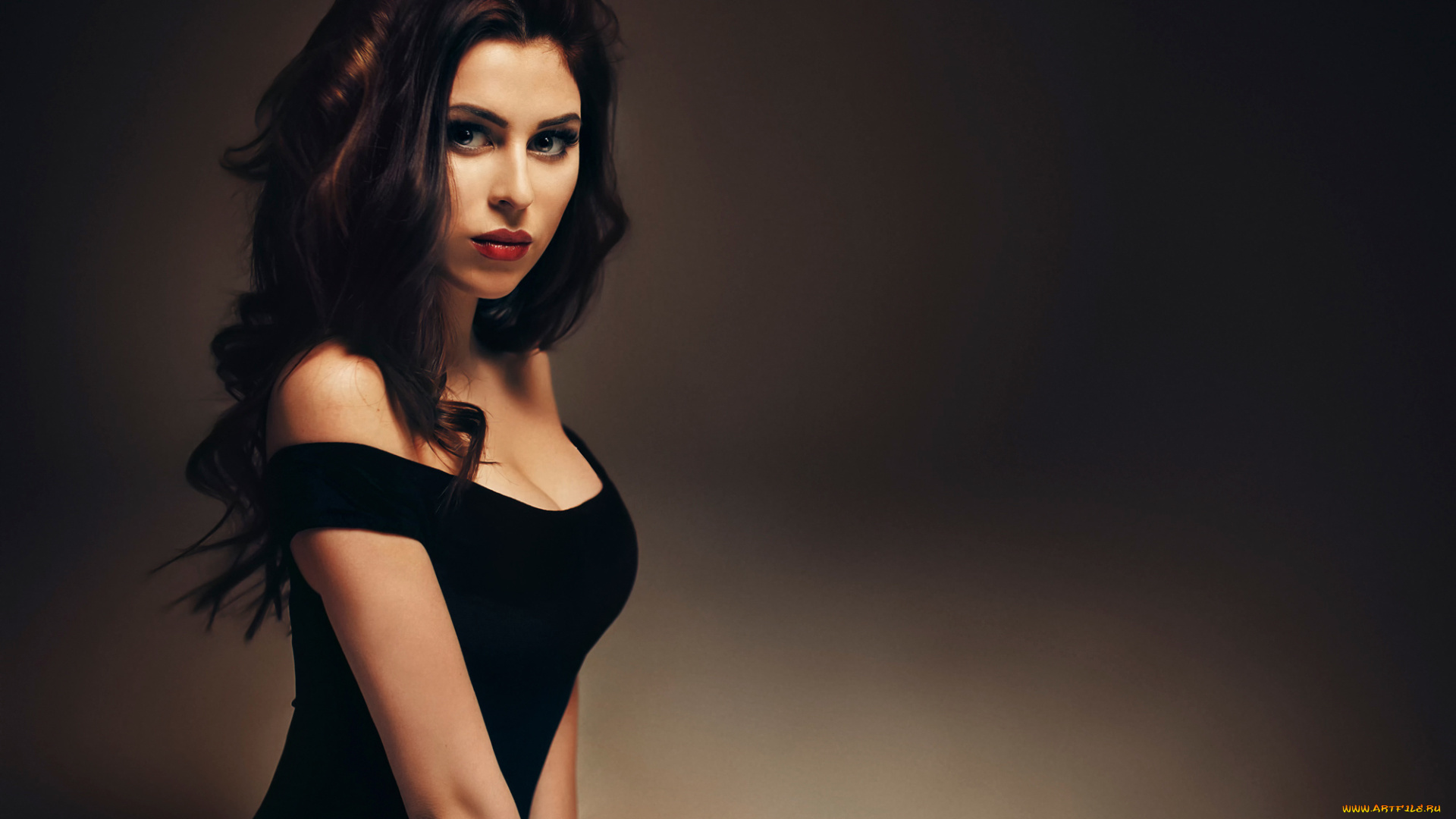 девушки, -unsort, , брюнетки, , шатенки, фон, макияж, взгляд, декольте