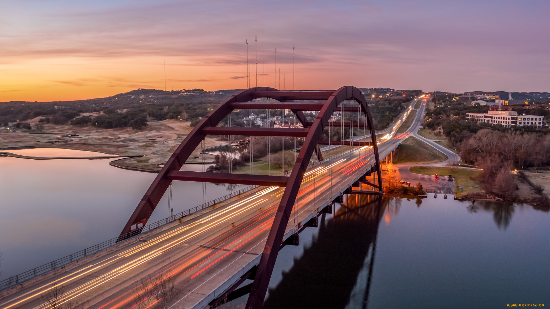 города, -, мосты, мост, река