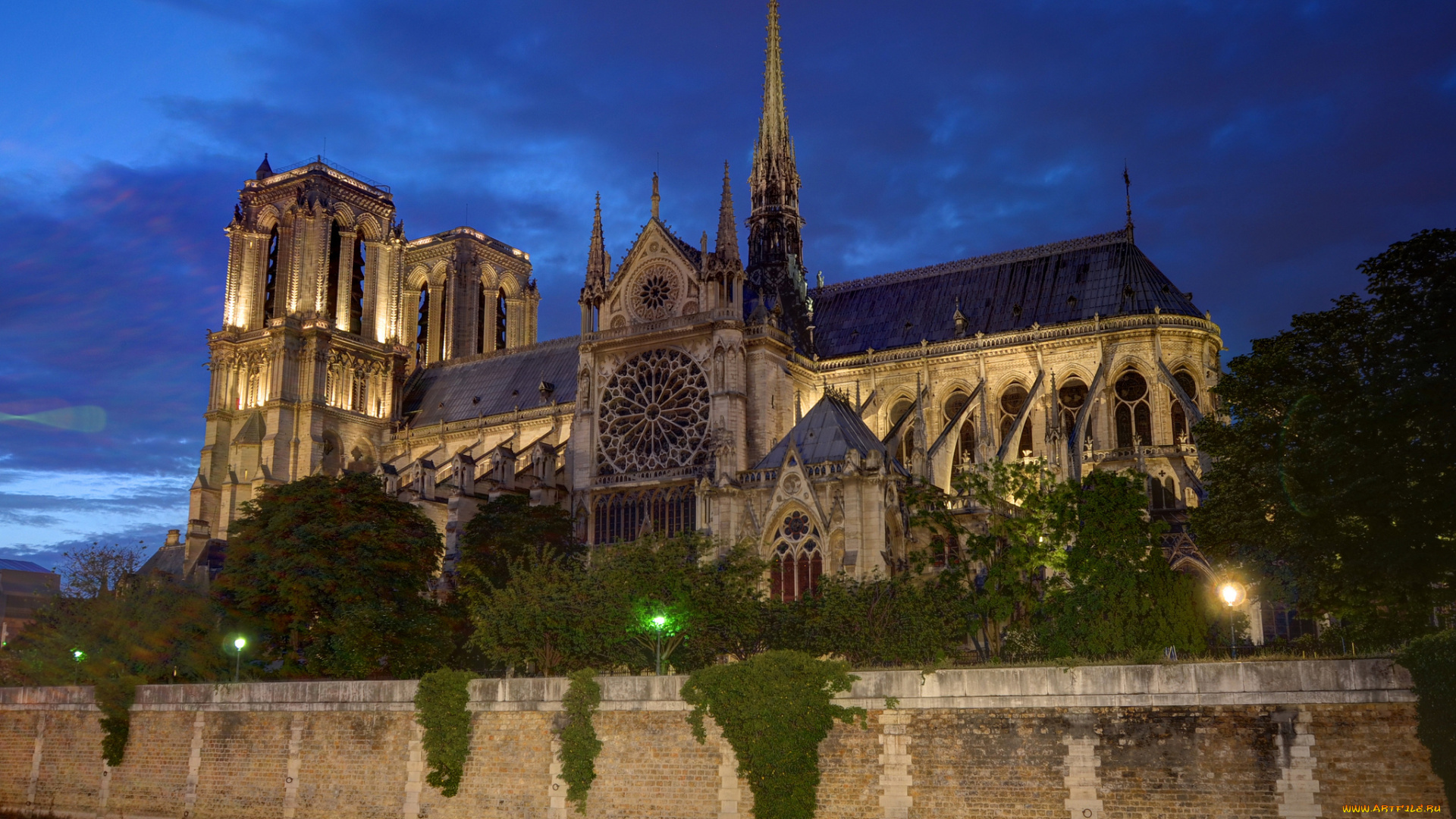 notre, dame, de, paris, города, париж, , франция, религия, собор