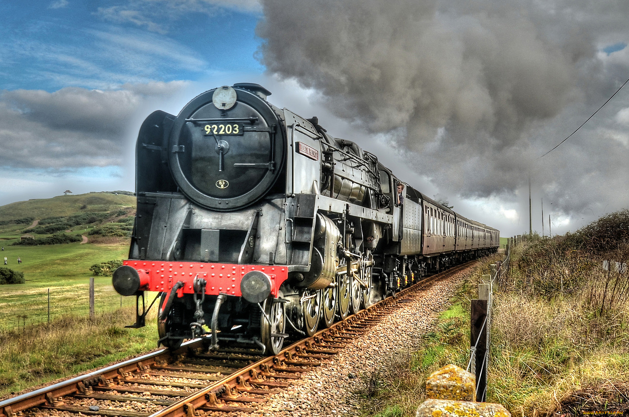 техника, паровозы, паровоз, дорога, железная