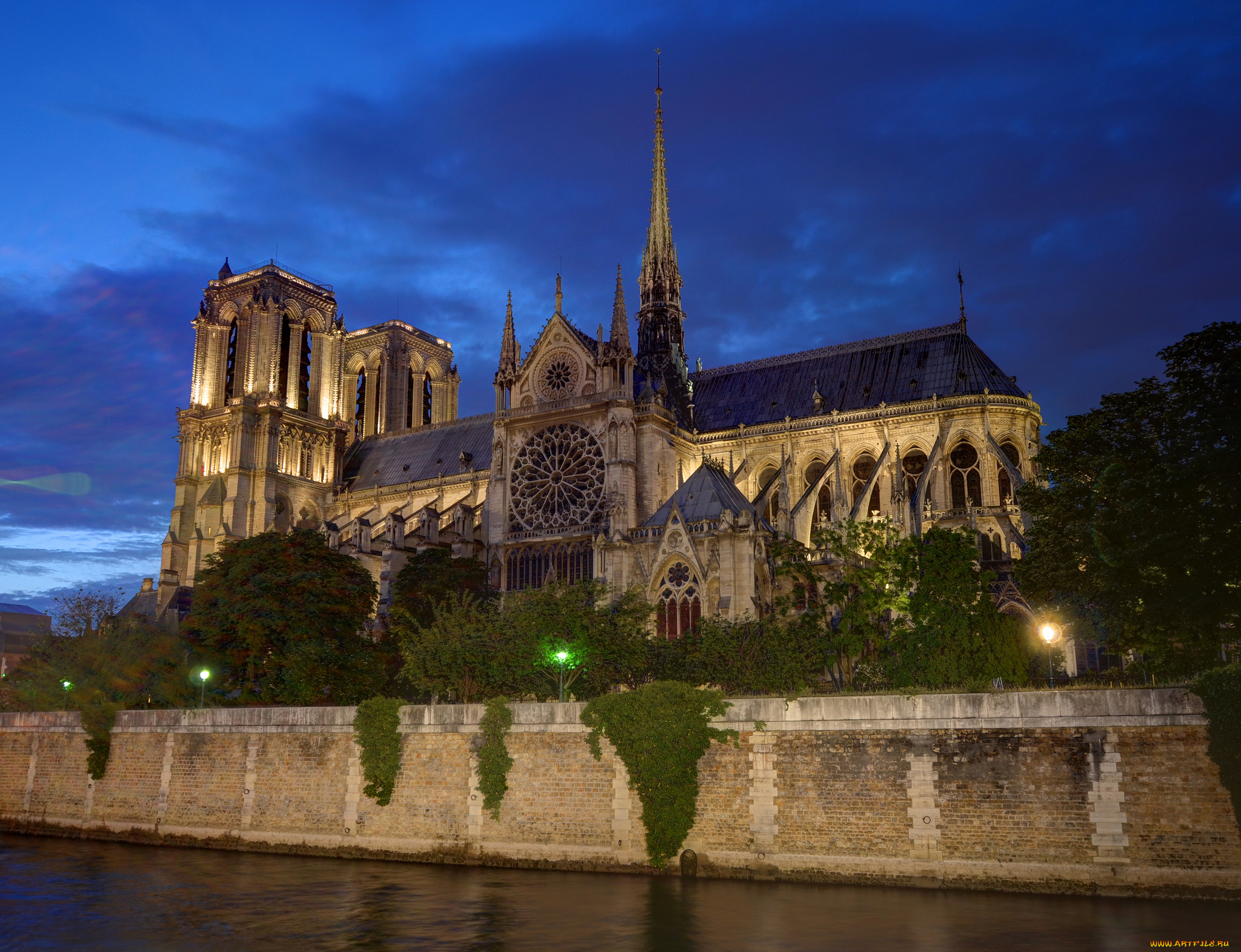 notre, dame, de, paris, города, париж, , франция, религия, собор