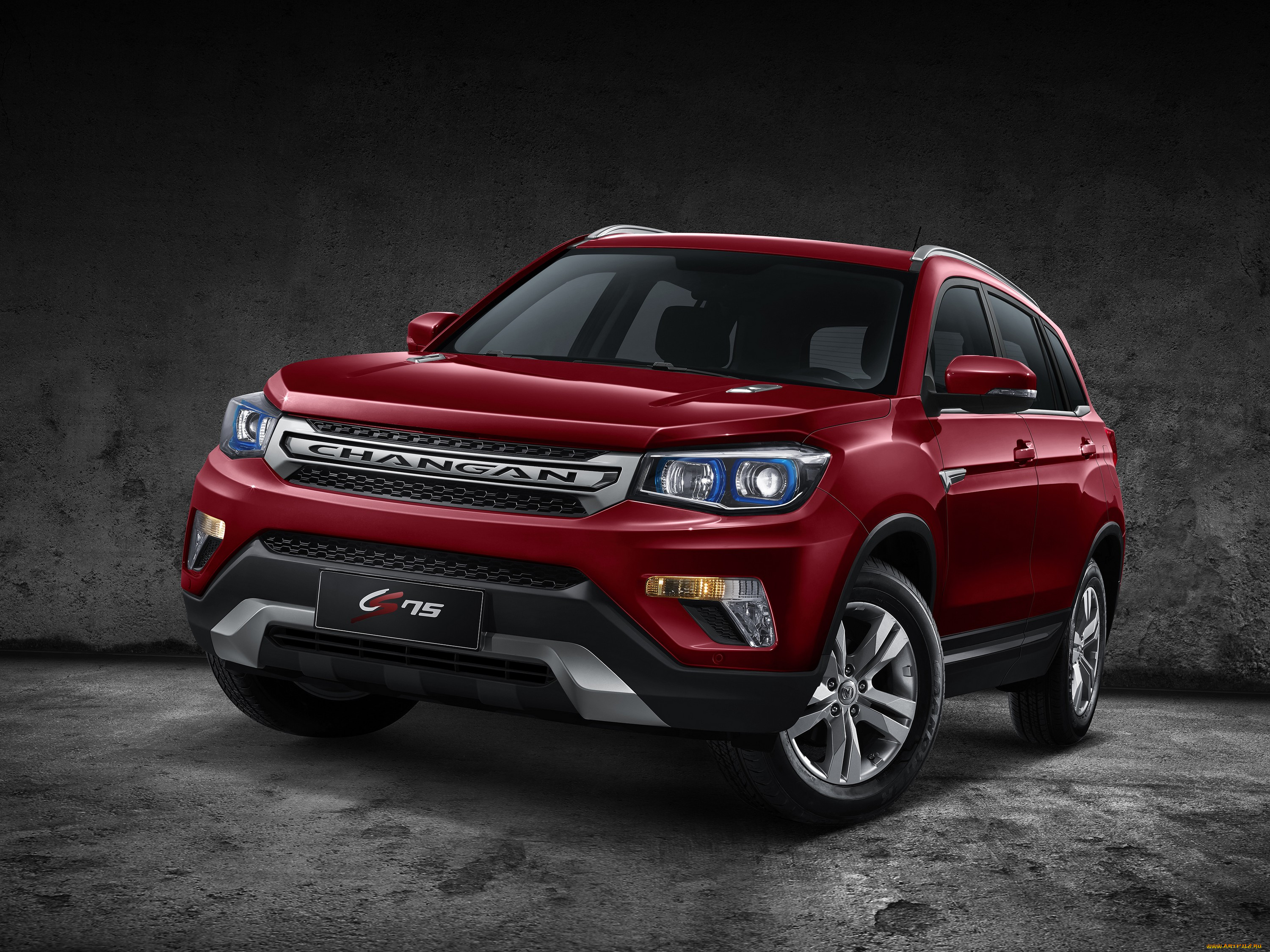автомобили, -unsort, 2014г, cs75, changan, красный
