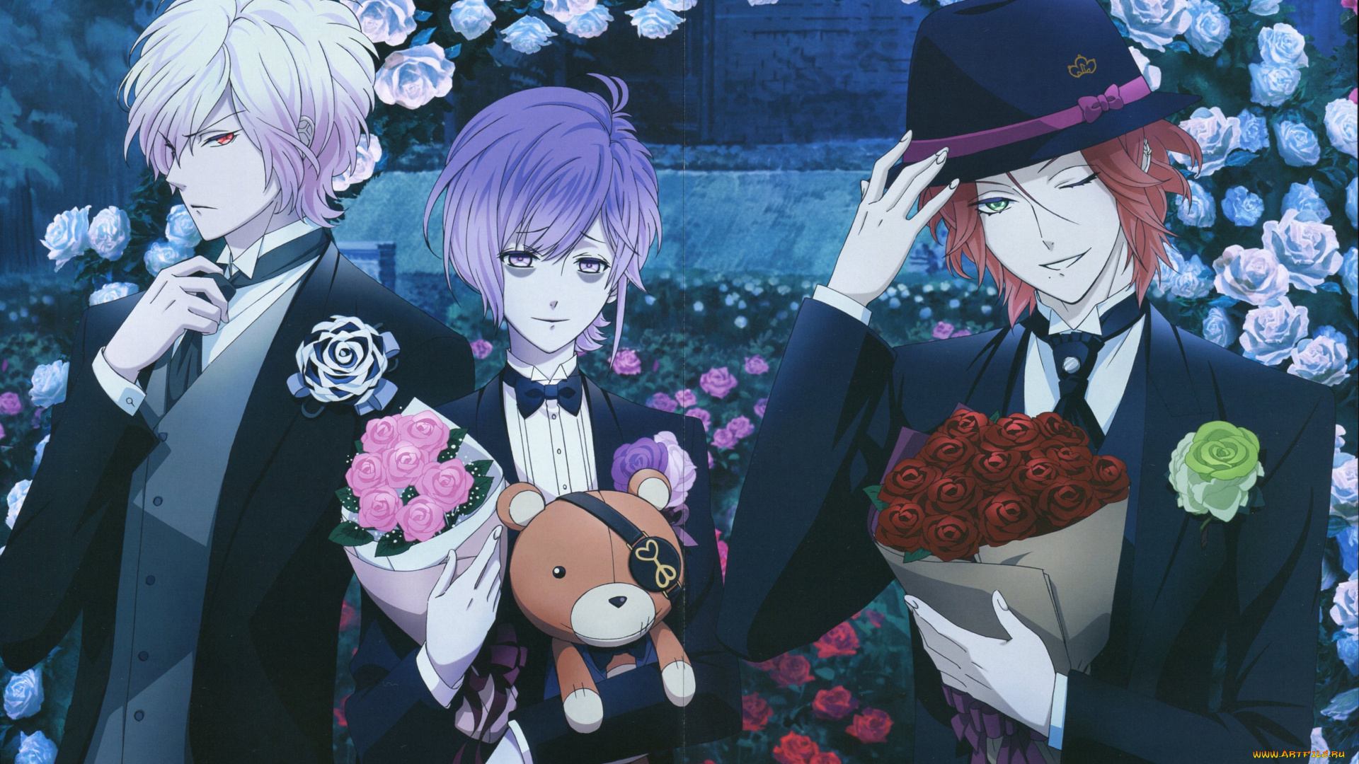 аниме, diabolik, lovers, братья, вампиры, парни