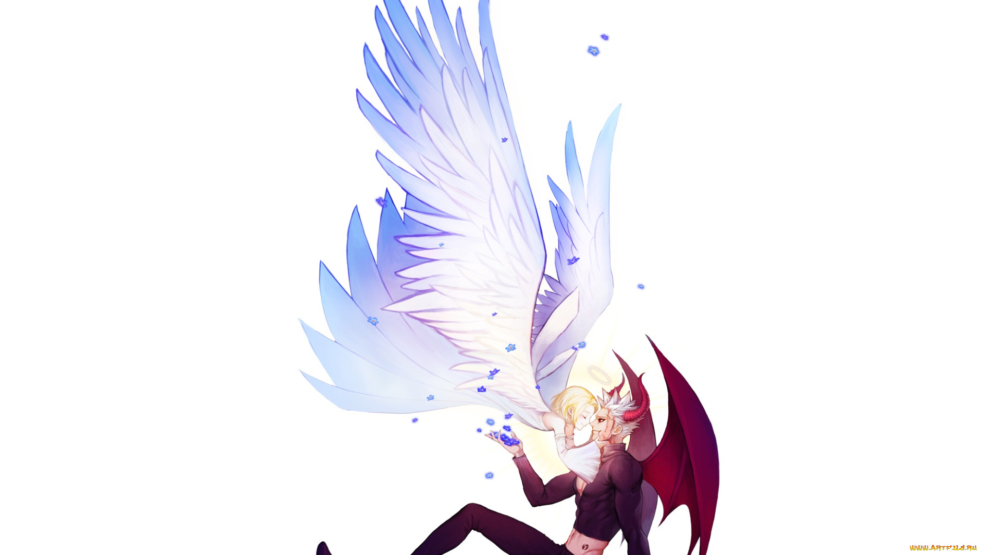 аниме, nanatsu, no, taizai, элейн, бан, ангел, демон