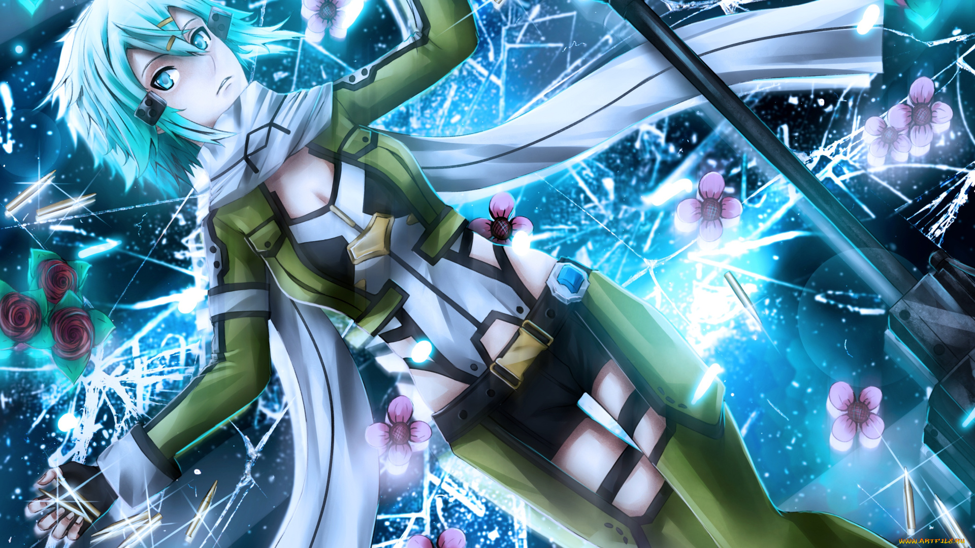 аниме, sword, art, online, сион