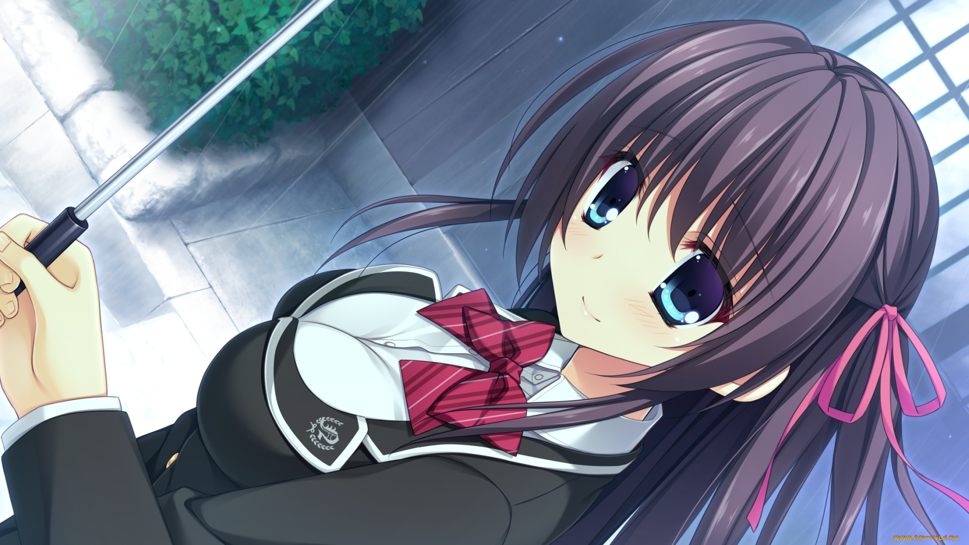 аниме, unknown, , другое, фон, взгляд, девушка