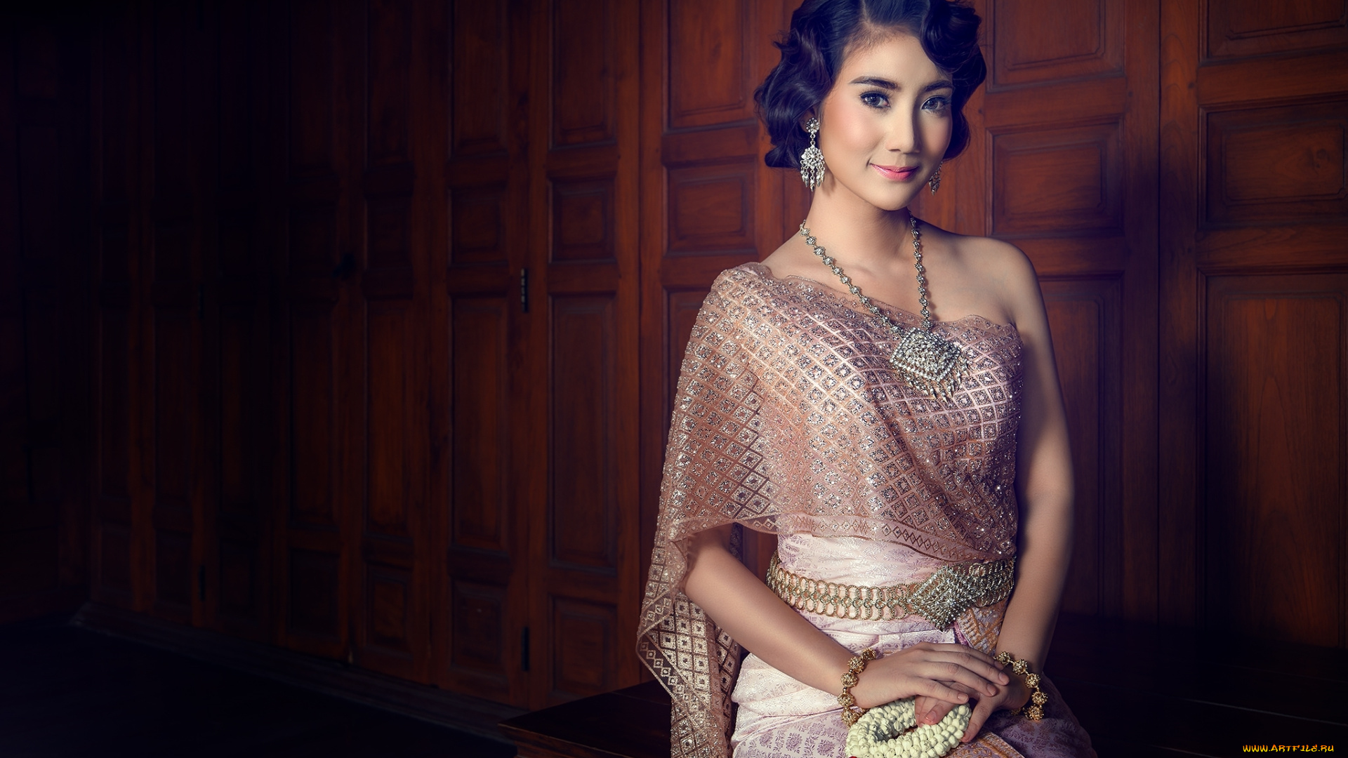 девушки, -unsort, , азиатки, стиль, азиатка, платье, прическа